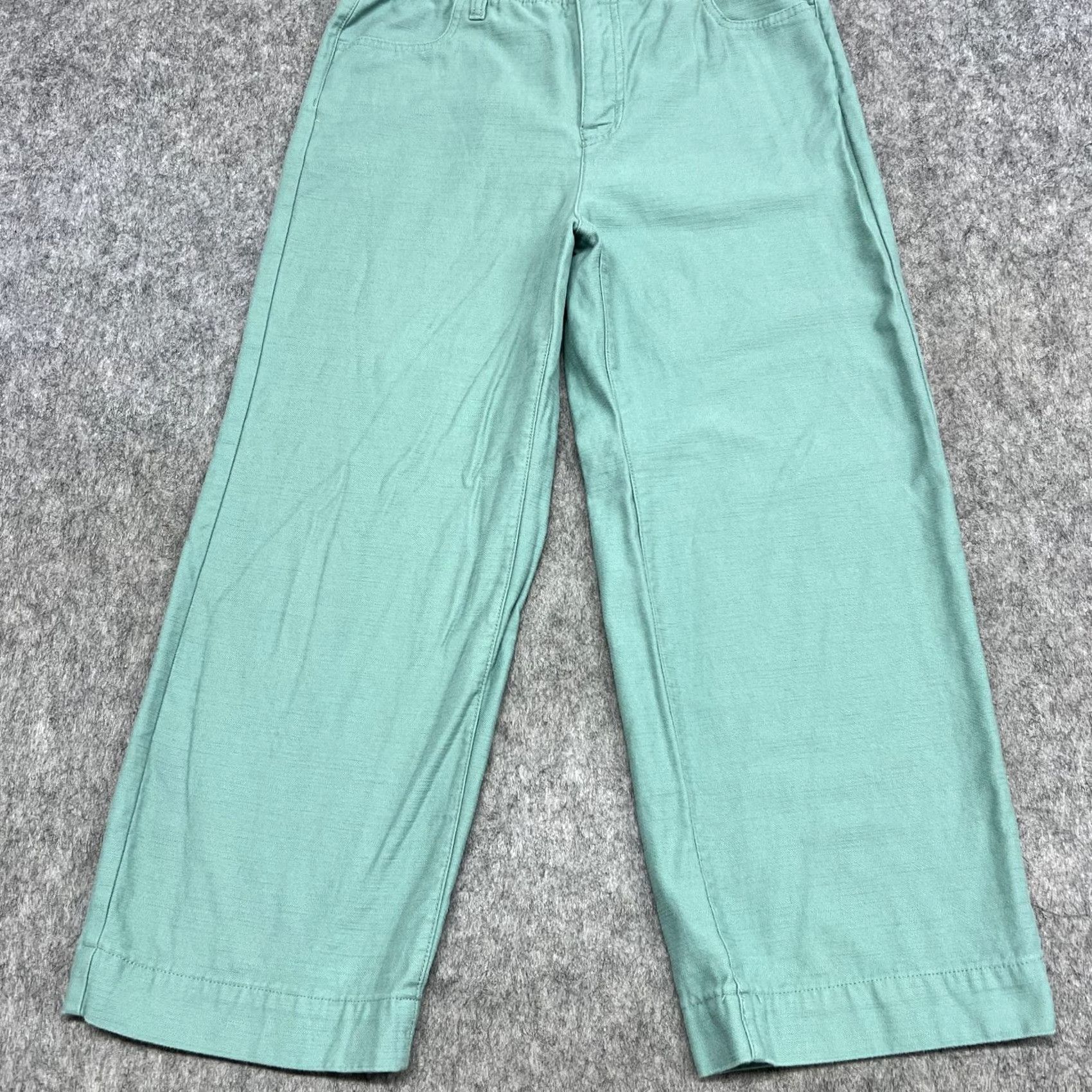 J.Crew J.CREW Pants Womens 6P Green Chino Straight Leg Elastic Waist Twill Casual Prep Size 28" / US 6 / IT 42 - 5 Thumbnail