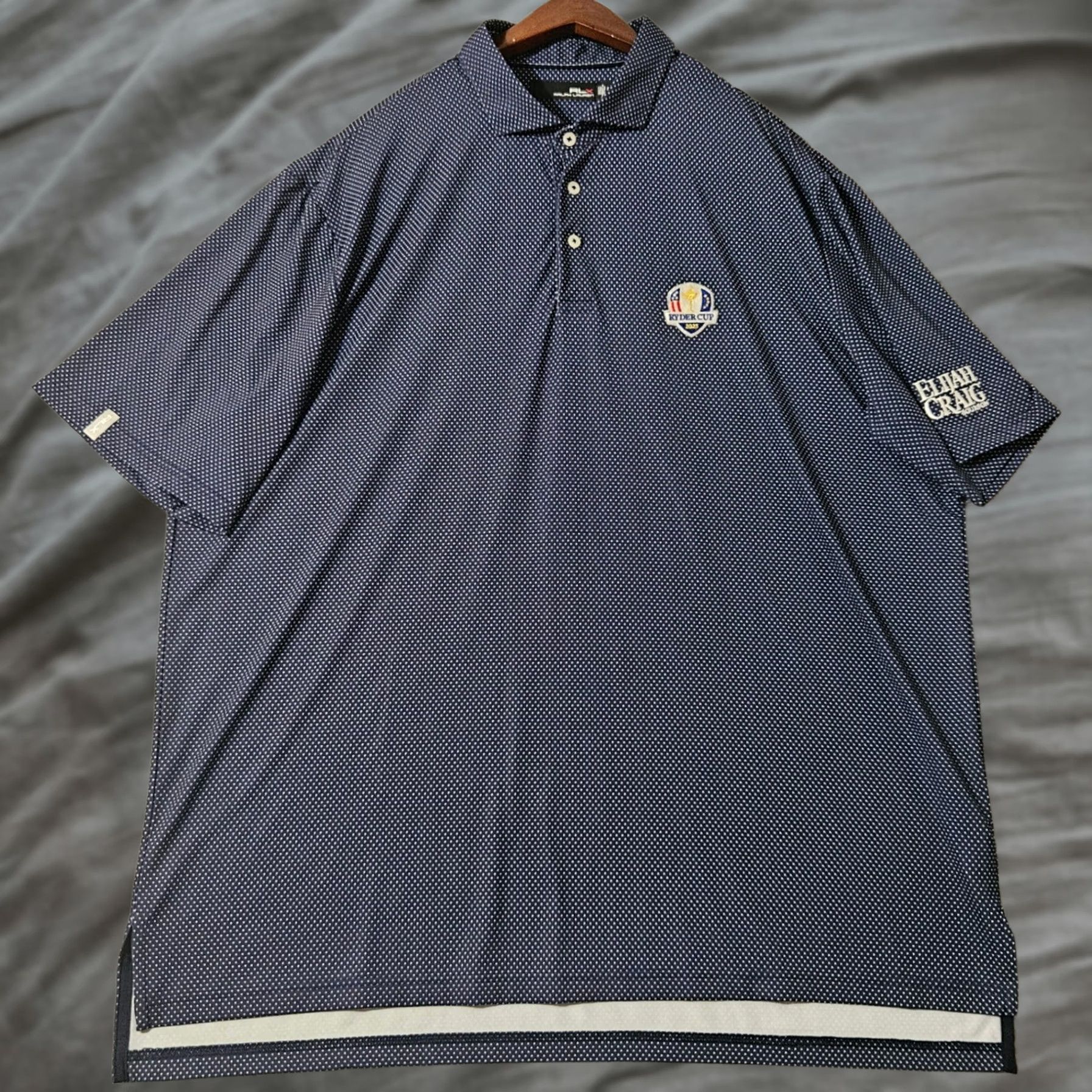 RLX Ralph Lauren RLX Ralph Lauren Men's Polo Shirt 2XL Blue Polka 2025 Ryder Cup Golf Size US XXL / EU 58 / 5 - 1 Thumbnail