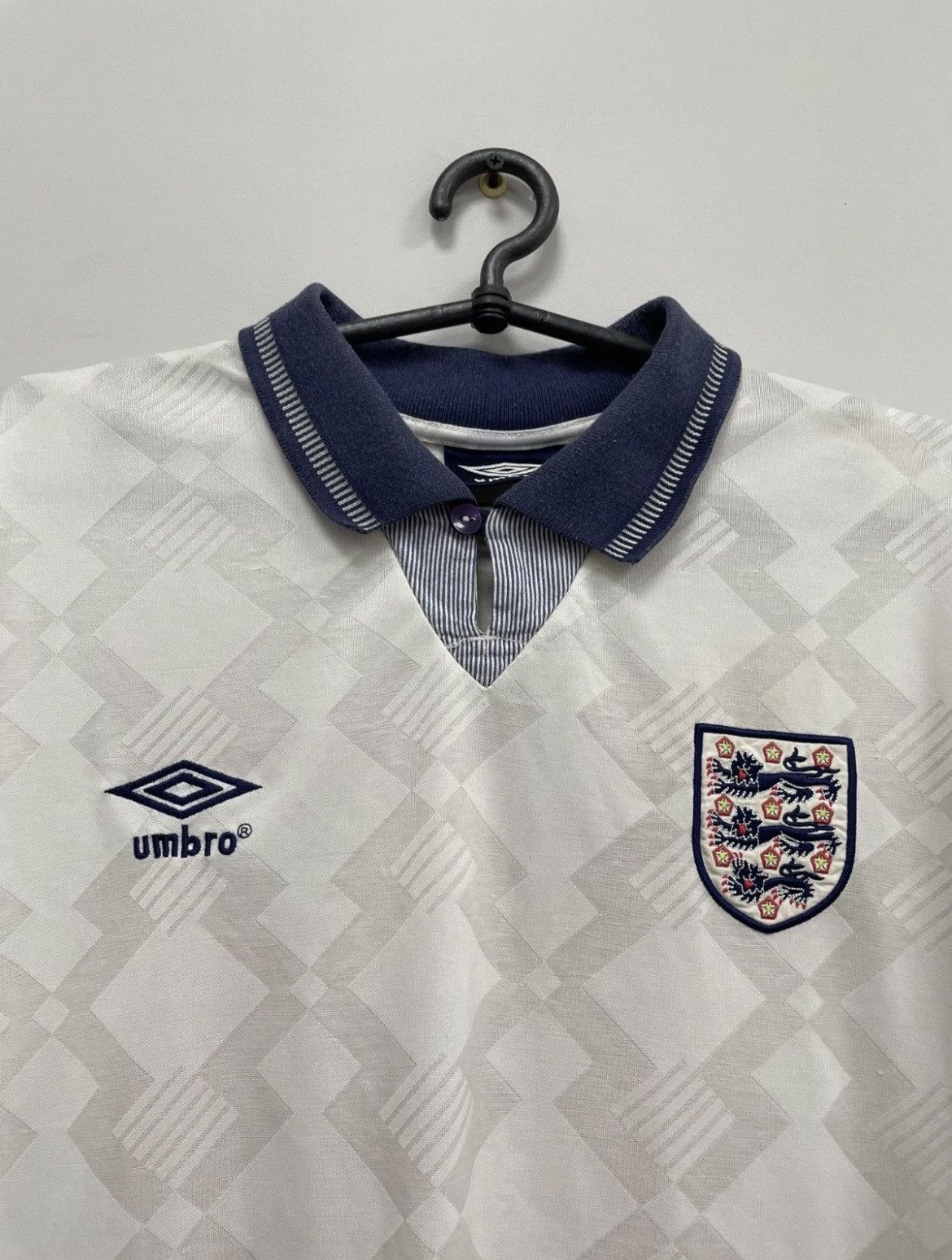 Umbro England 1990/1992 Home Football Shirt Jersey Umbro #19 Size US XL / EU 56 / 4 - 3 Thumbnail