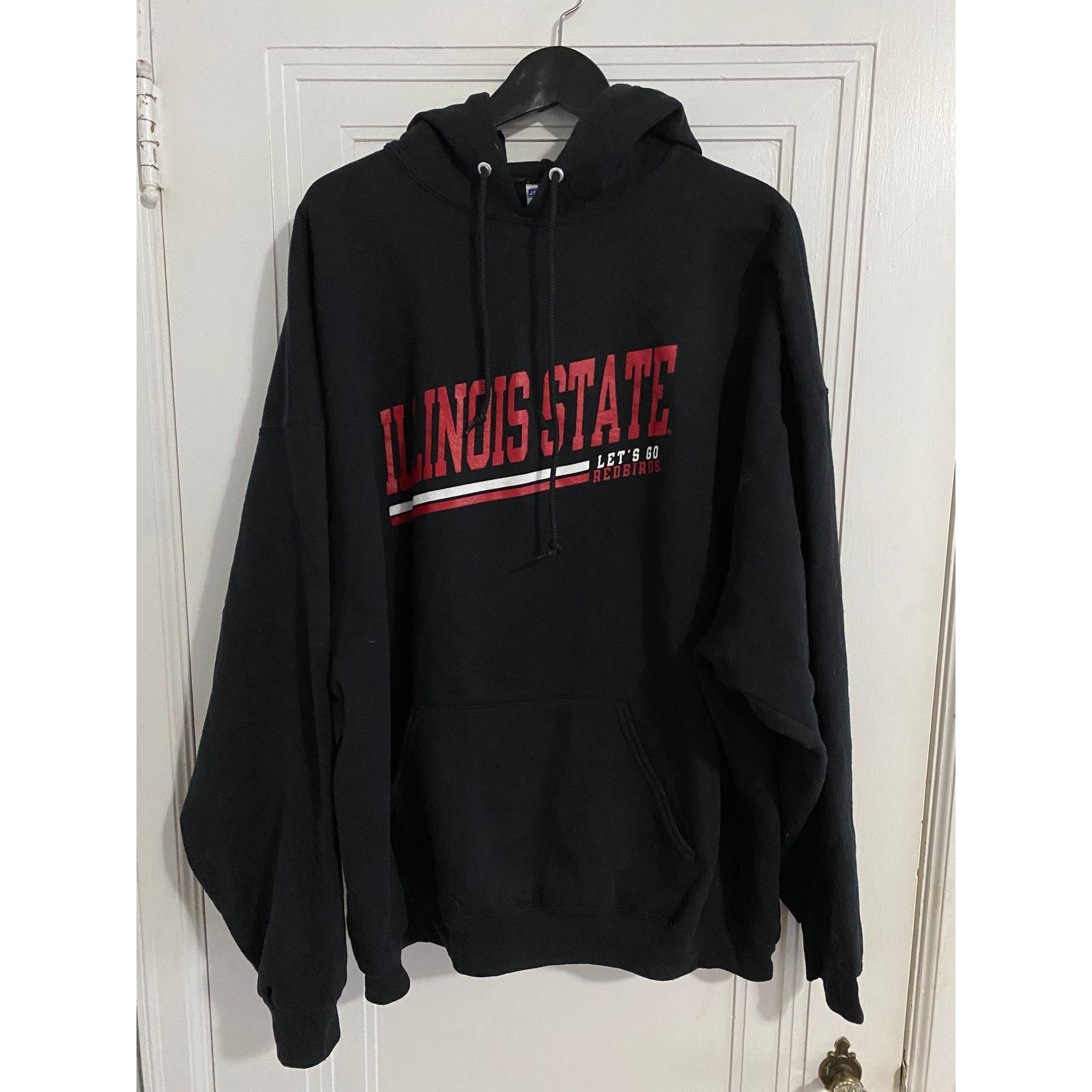 Jerzees Illinois State Redbirds Black and Red Hoodie Size 3XL Size US XXL / EU 58 / 5 - 1 Thumbnail