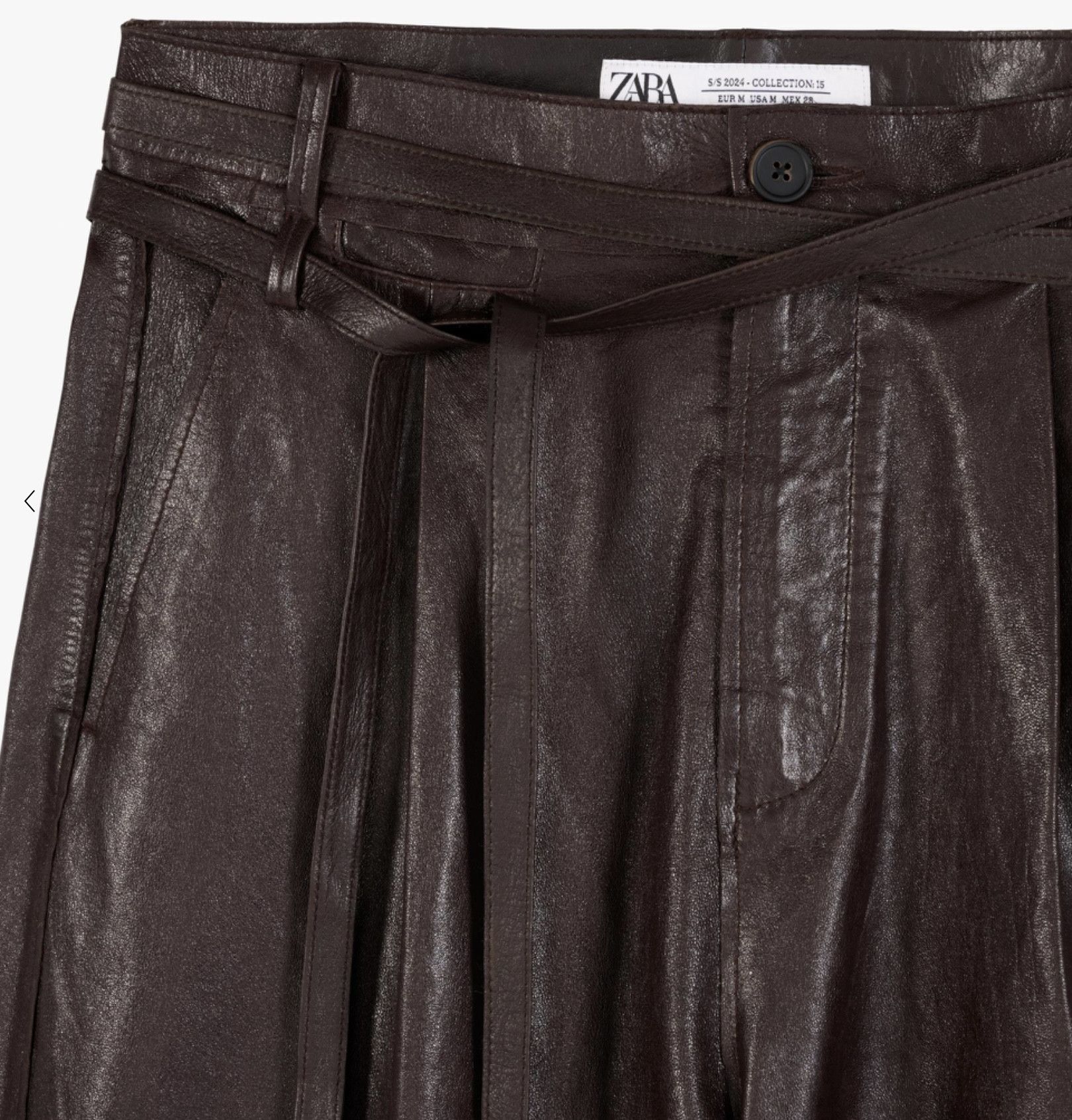 Zara Zara leather shorts Size US 31 - 2 Thumbnail