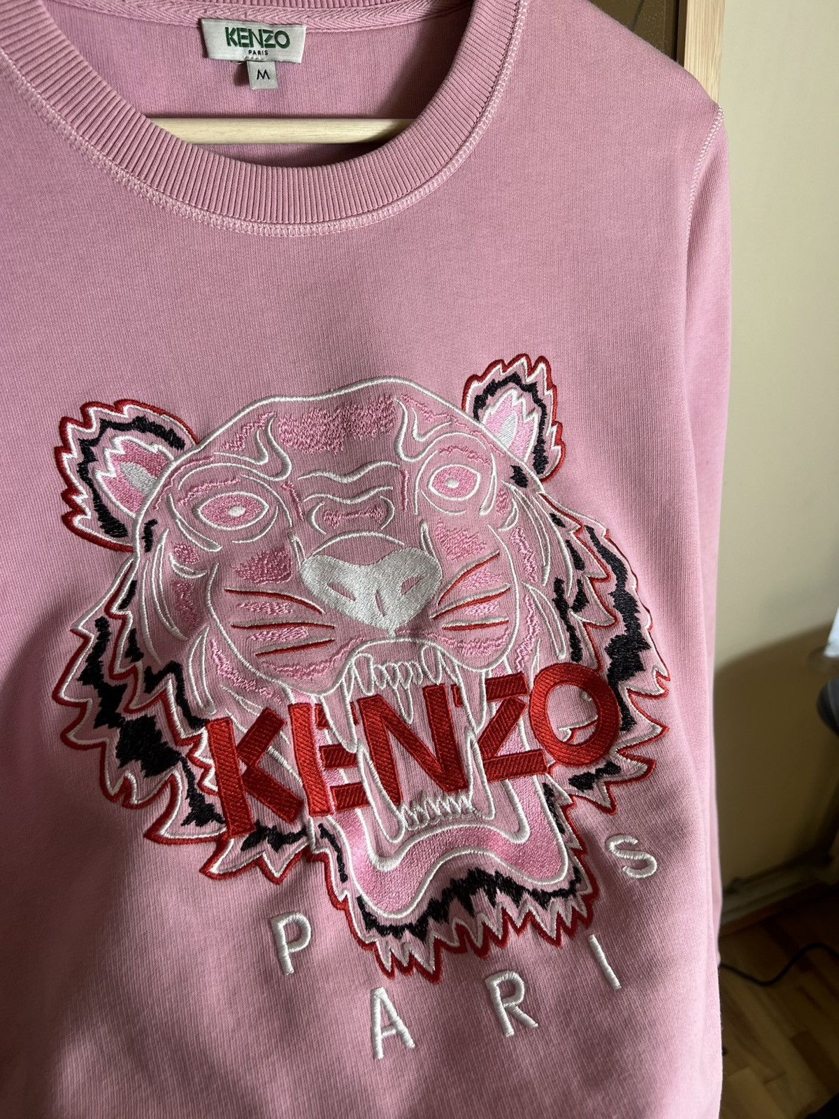 Kenzo Women’s Vintage Y2K Kenzo Sweatshirt Pink Big Logo Size M / US 6-8 / IT 42-44 - 5 Thumbnail