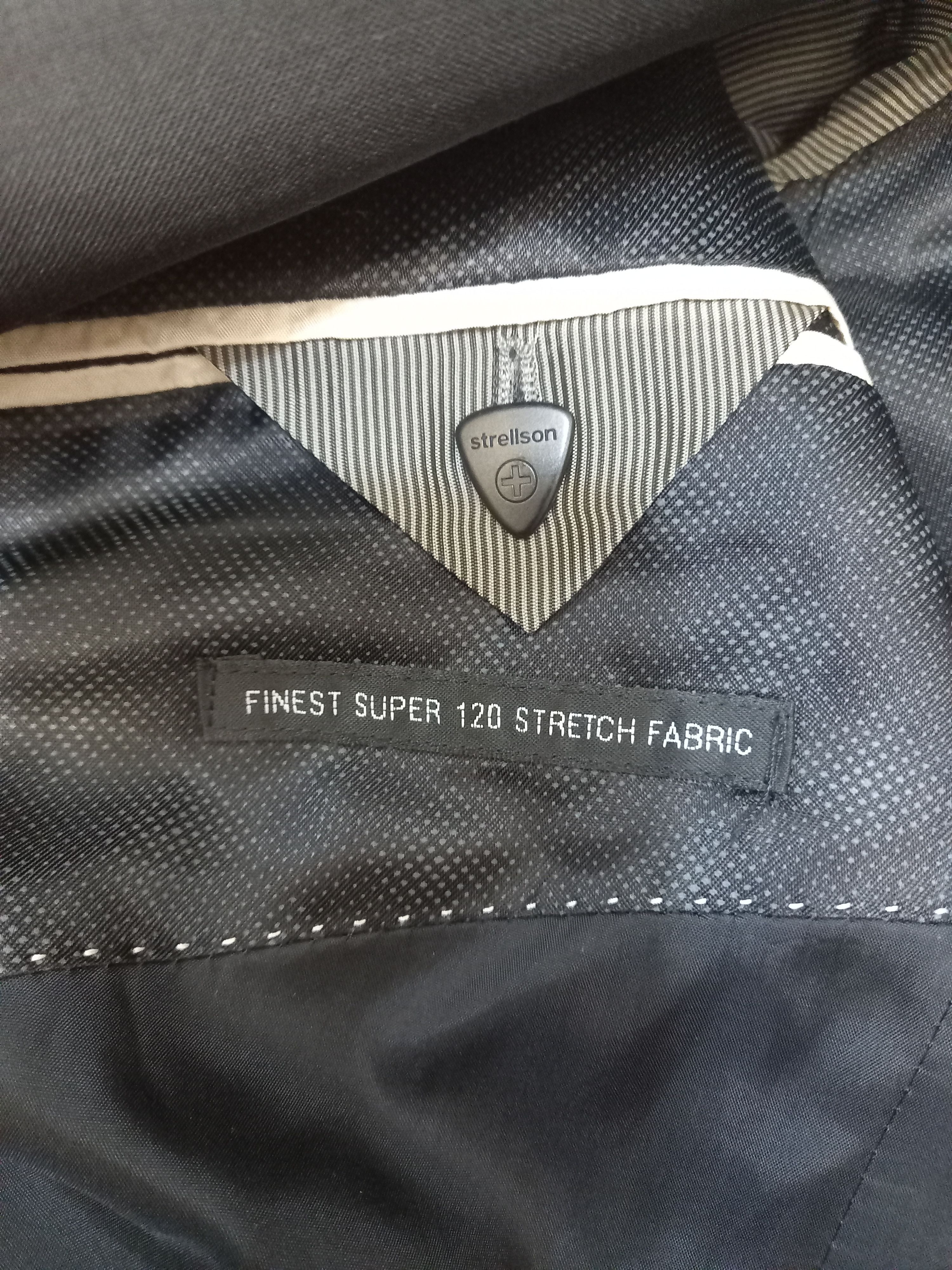 Strellson Strellson Premium Stretch Wool Slim Fit Men's Suit Size 38L - 7 Thumbnail