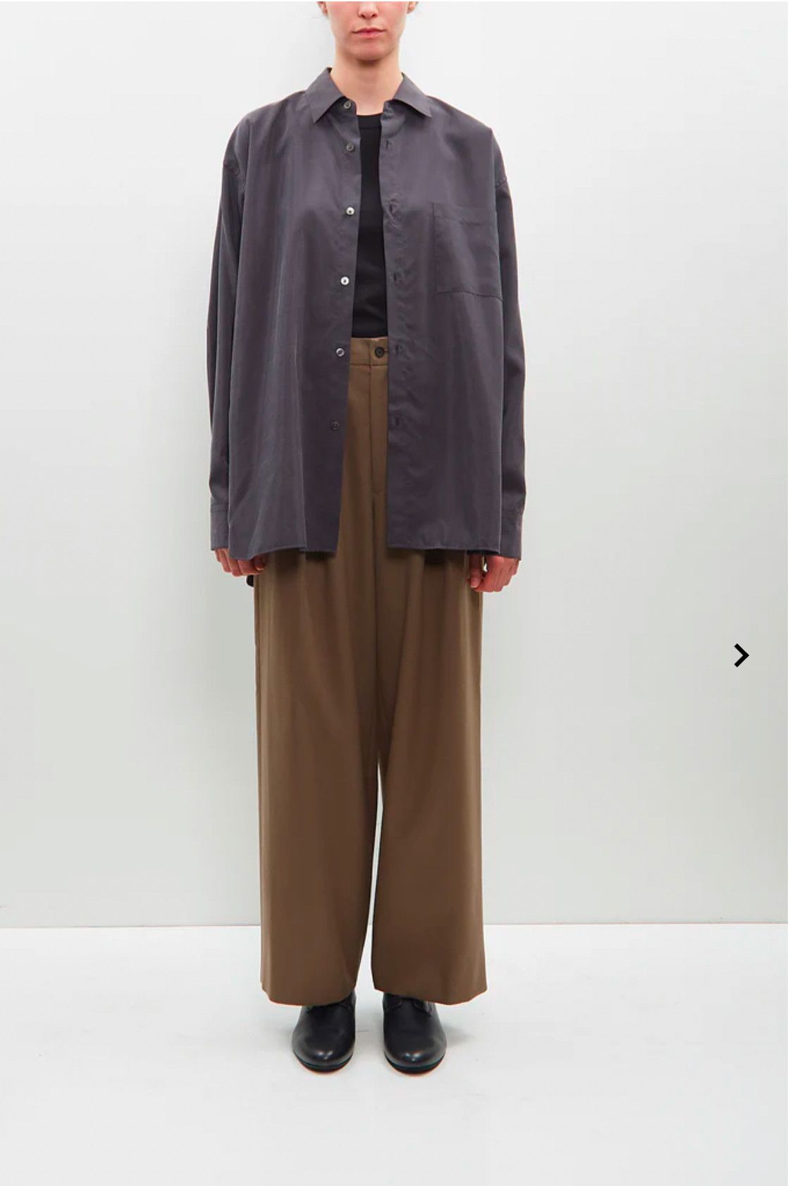Stein SSSTEIN /Stein TWO TUCK EASY TROUSERS pants S dark beige NWT Size US 27 - 4 Thumbnail