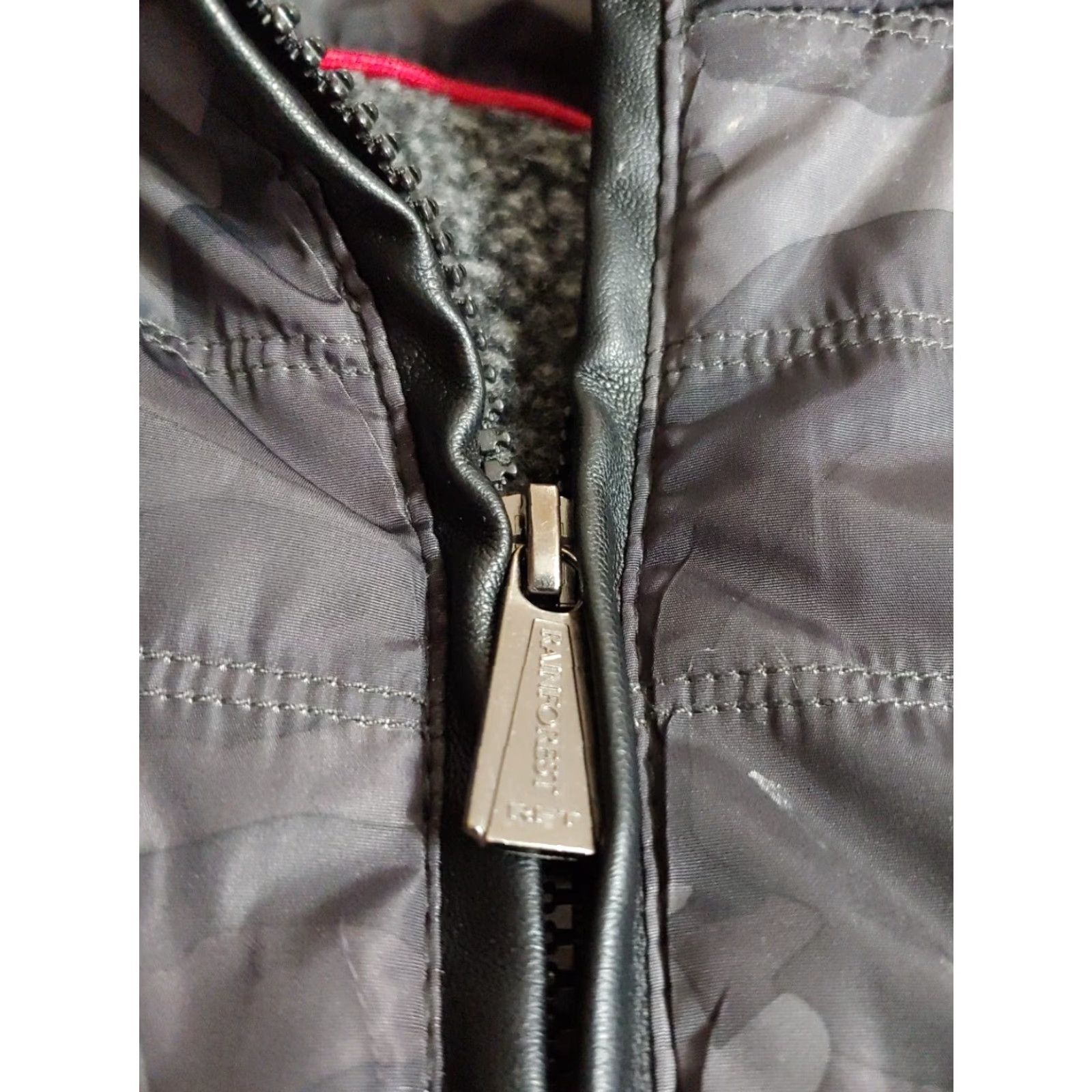 Vintage Rainforest RFT Vest Mens 2XL Gray Camouflage Fleece Lined Zip Vest Pockets Rainforest RFT Size US XXL / EU 58 / 5 - 4 Thumbnail