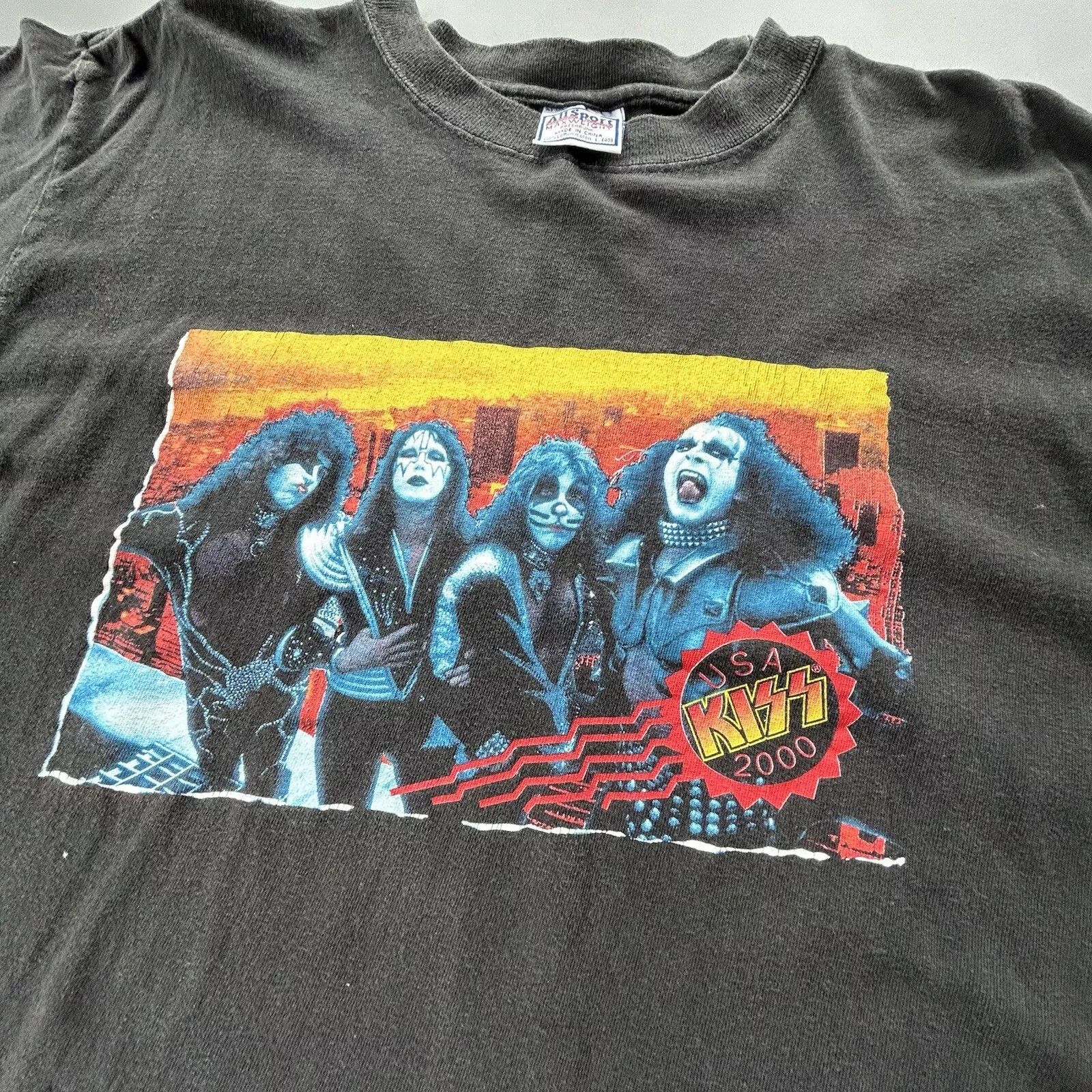 All Sport Vintage 1999 Kiss Band Tour USA 2000 T-Shirt Size US L / EU 52-54 / 3 - 8 Thumbnail