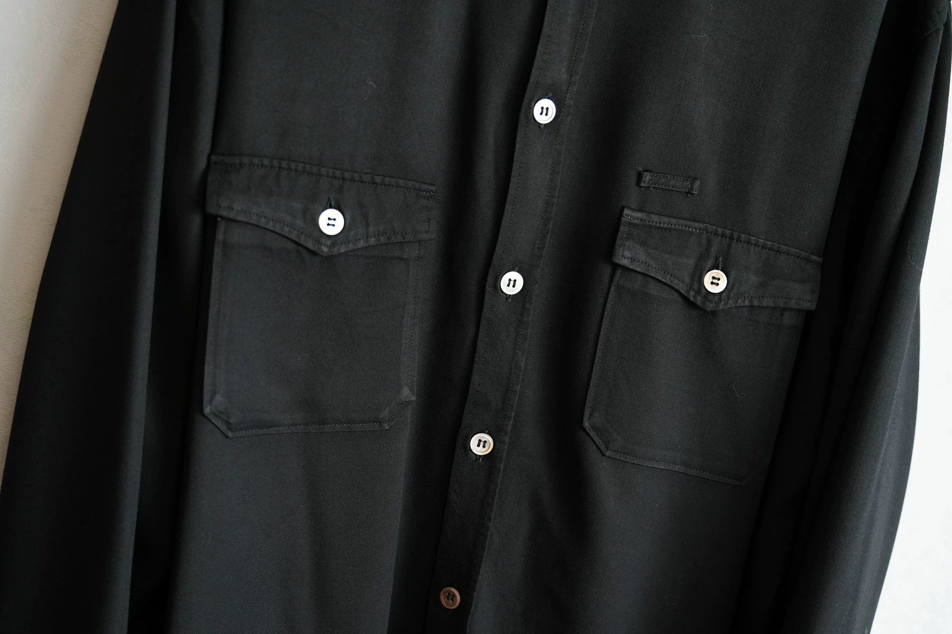 Yohji Yamamoto Yohji Yamamoto 90SS Y's for men Rayon MOP Shirt Size US M / EU 48-50 / 2 - 2 Thumbnail