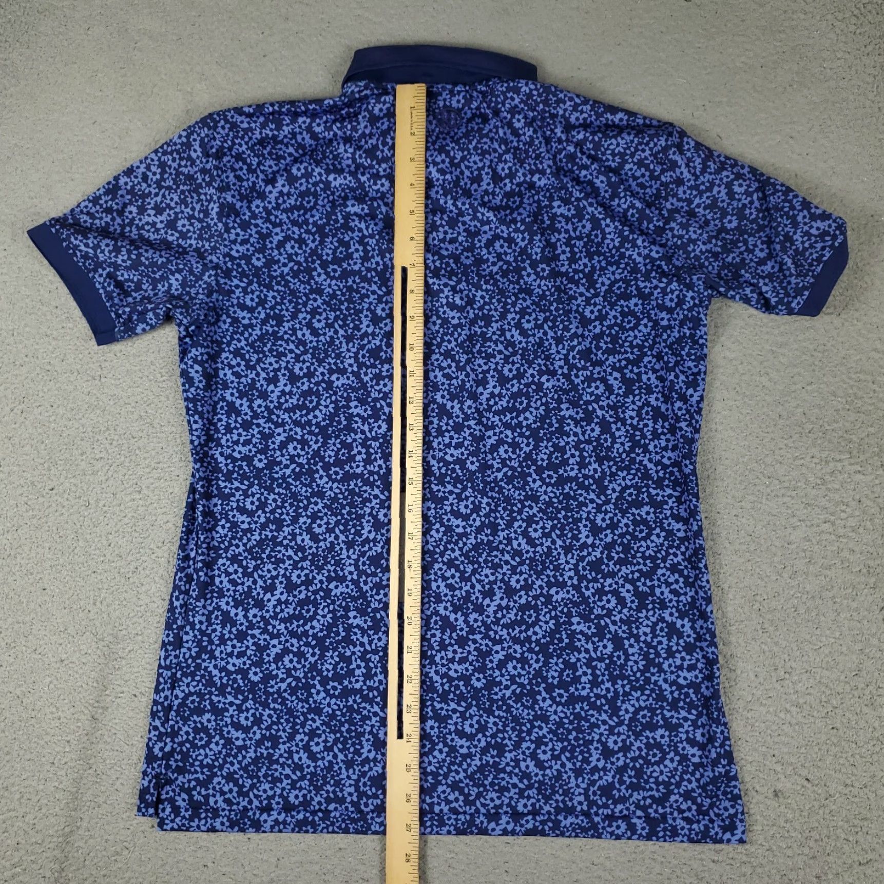 G/FORE G/FORE Polo Shirt Small Blue Floral Golf Short Sleeve Mens Size US S / EU 44-46 / 1 - 4 Thumbnail