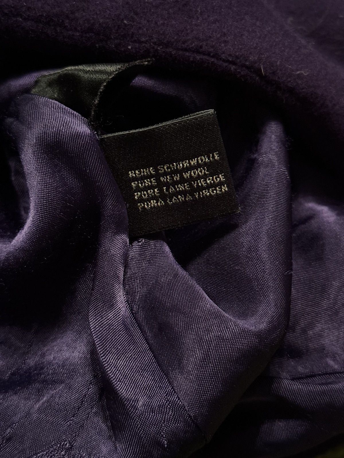 Escada × Escada Sport × Vintage Escada 1990s vintage wool purple hooded coat Size XL / US 12-14 / IT 48-50 - 7 Thumbnail