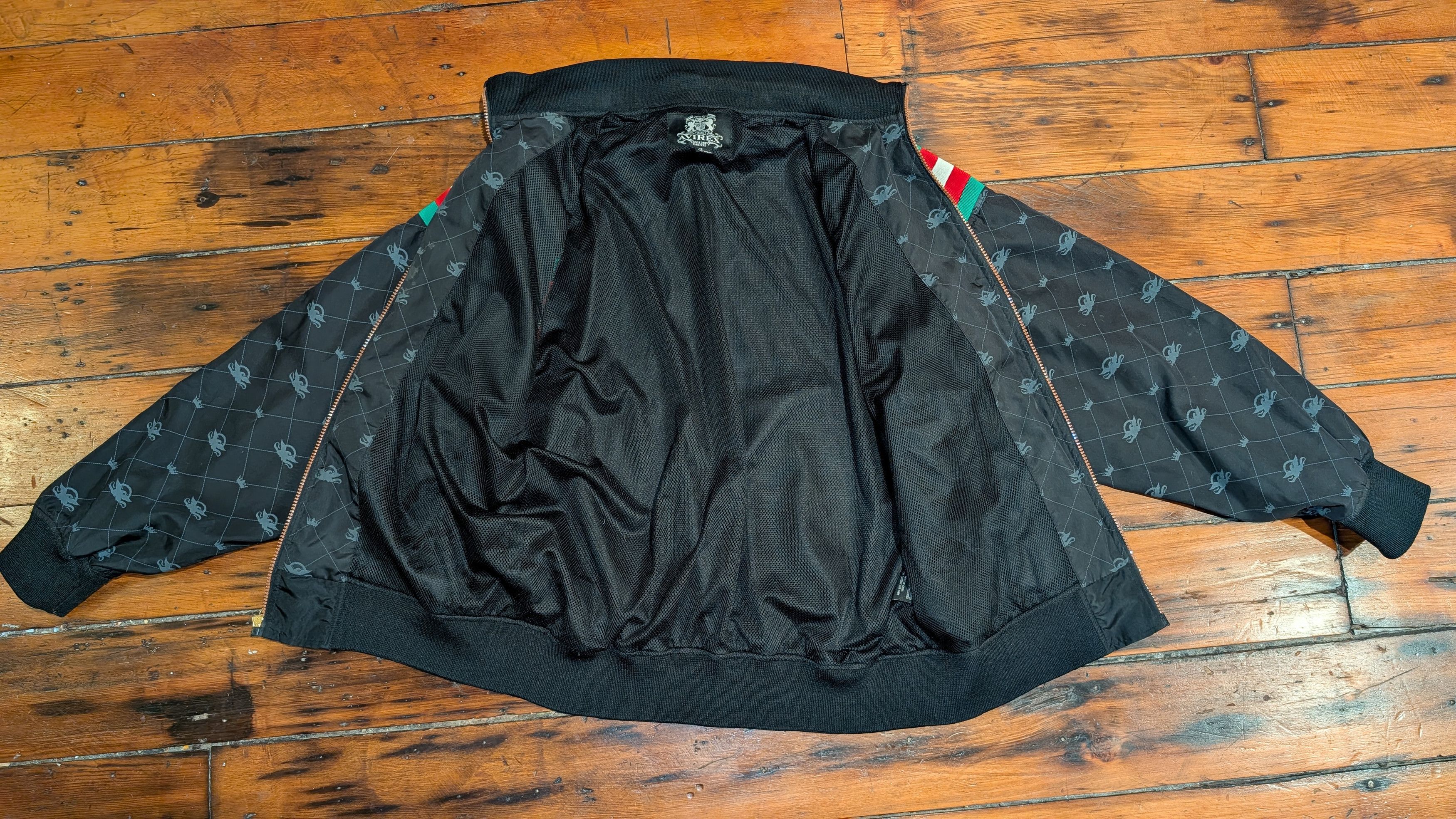 Avirex AVIREX black MEN'S full zip lightweight racing jacket Size US M / EU 48-50 / 2 - 4 Thumbnail