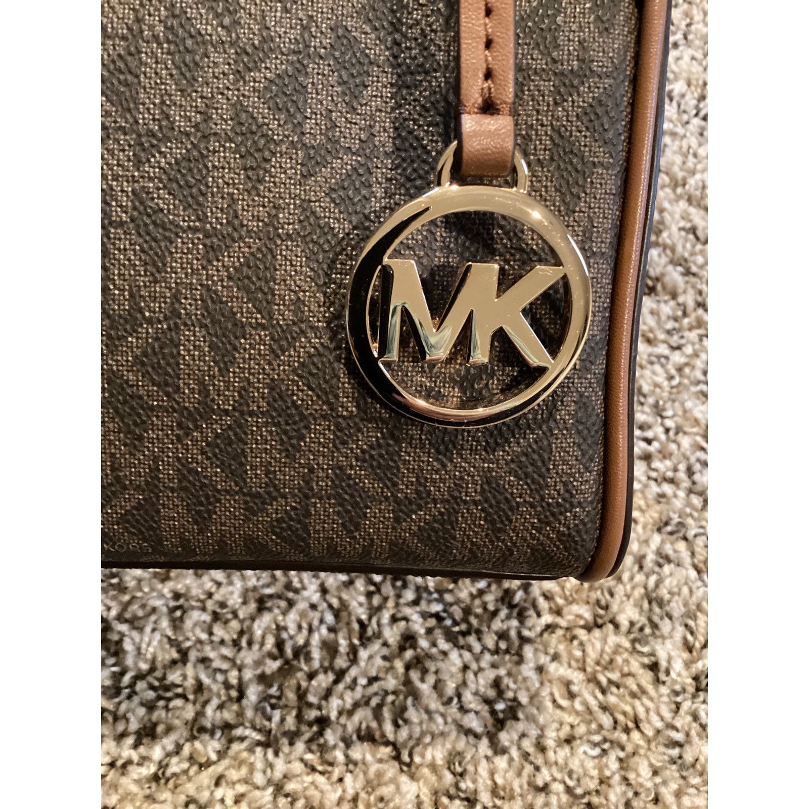 Michael Kors Michael Kors ES Duffle Travel - Leather/Coated Canvas Size ONE SIZE - 8 Thumbnail