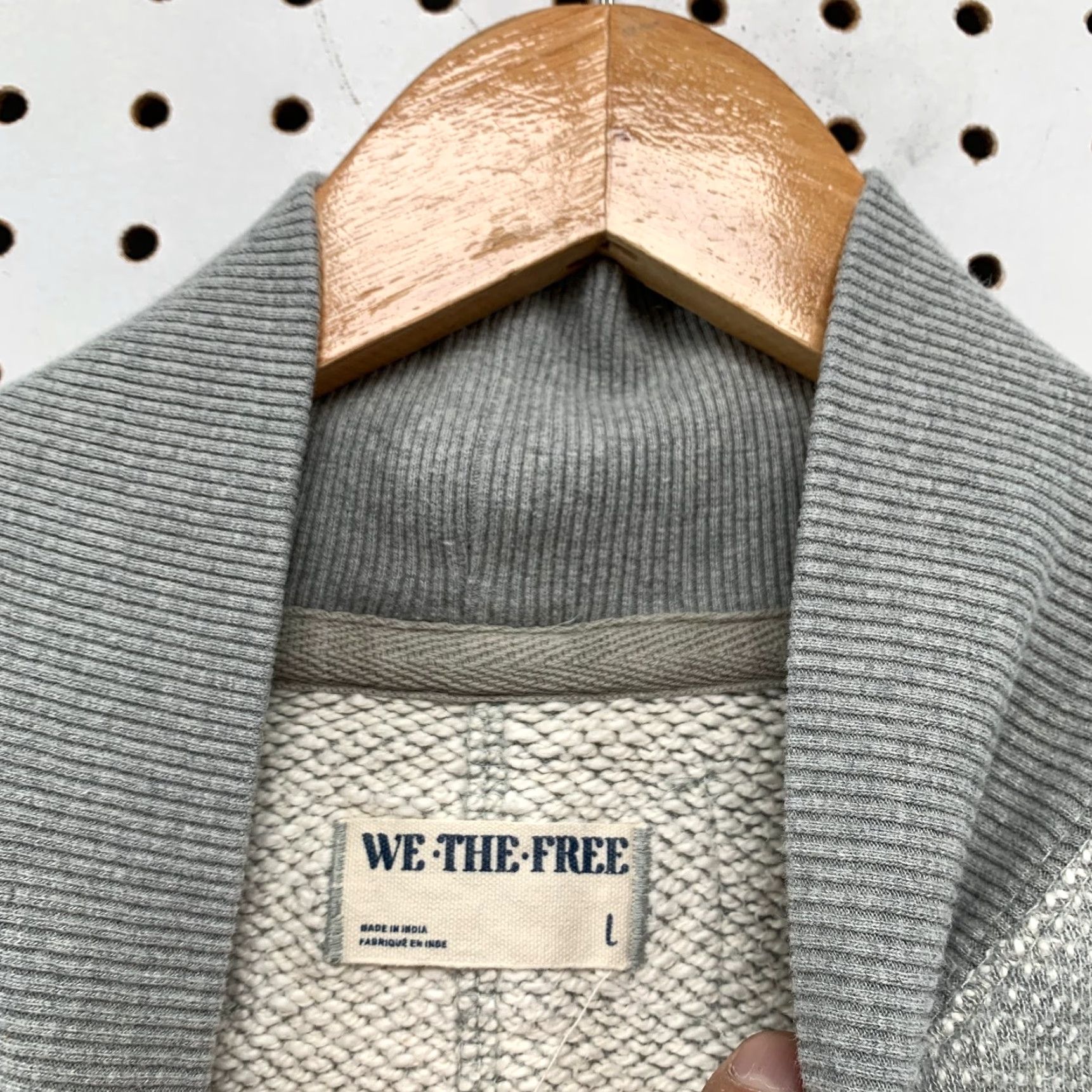 Vintage We The Free Wonderful Sweatshirt Womens Large Gray Oversized Bohemian Boho Size L / US 10 / IT 46 - 4 Thumbnail