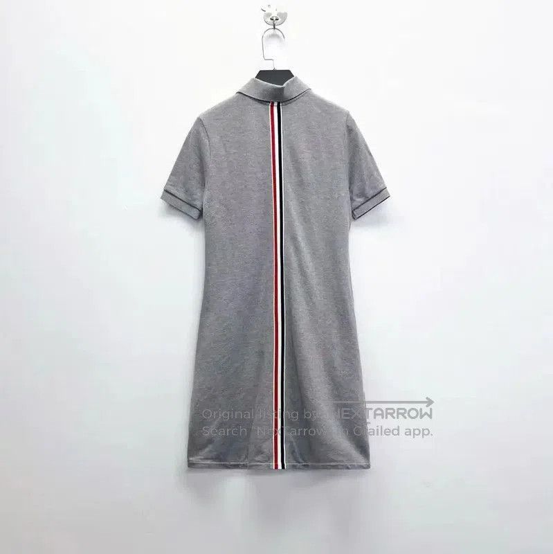 Thom Browne Thom Browne Gray Cotton Blend Short Dress . Size M / US 6-8 / IT 42-44 - 2 Thumbnail