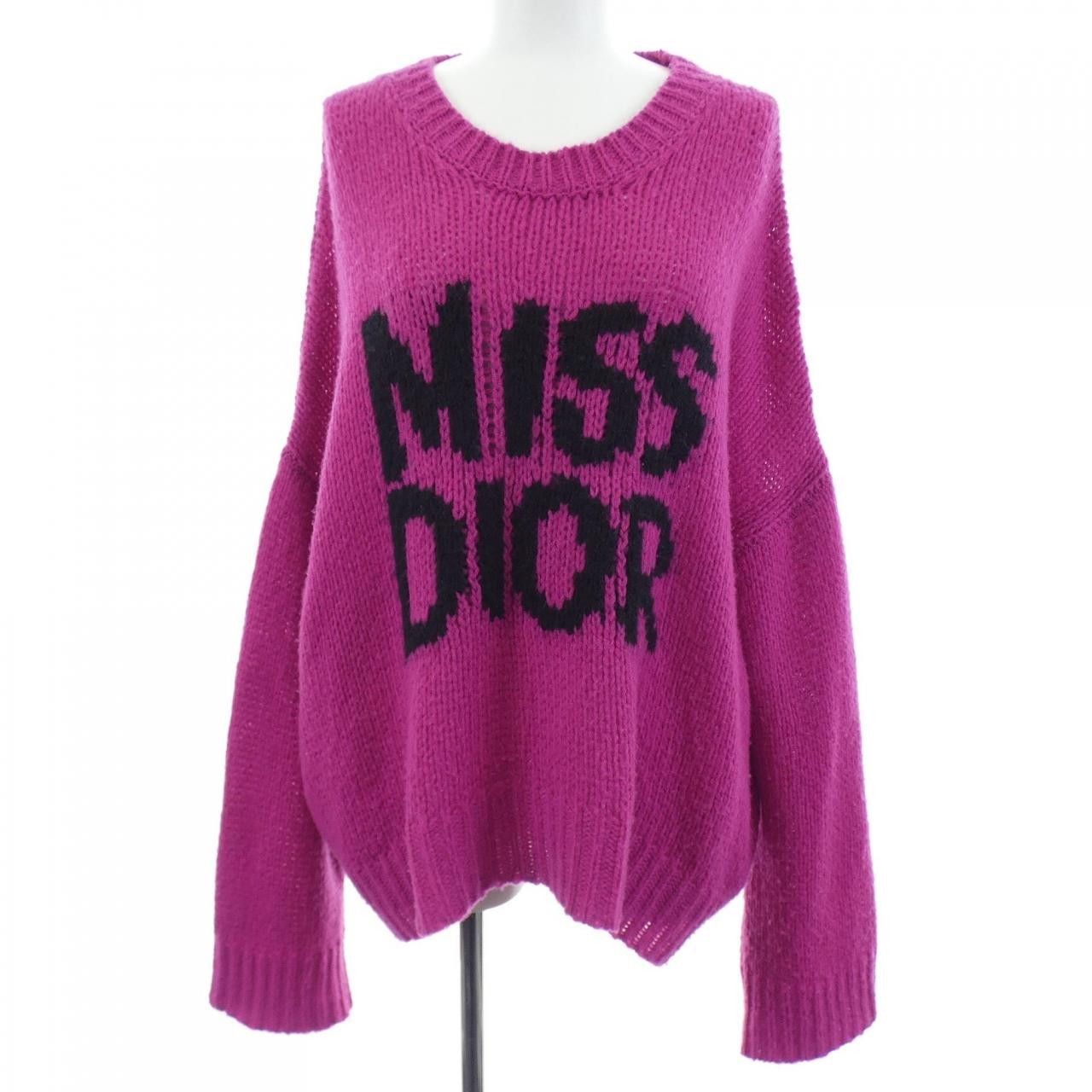Dior Dior Christian Dior MISS DIOR GRAFFITI Silk Cashmere Knitwear Textile Tops 454S20AM103 DUTY FREE for USA Size ONE SIZE - 1 Thumbnail