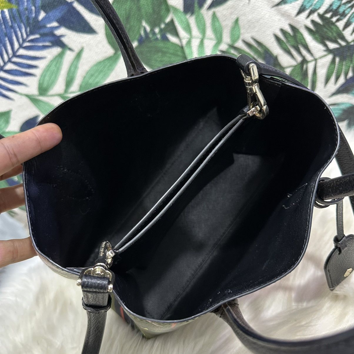 Kate Spade Authentic KATE SPADE Floral 2Way Handbag/ Shoulder Bag Size ONE SIZE - 10 Thumbnail