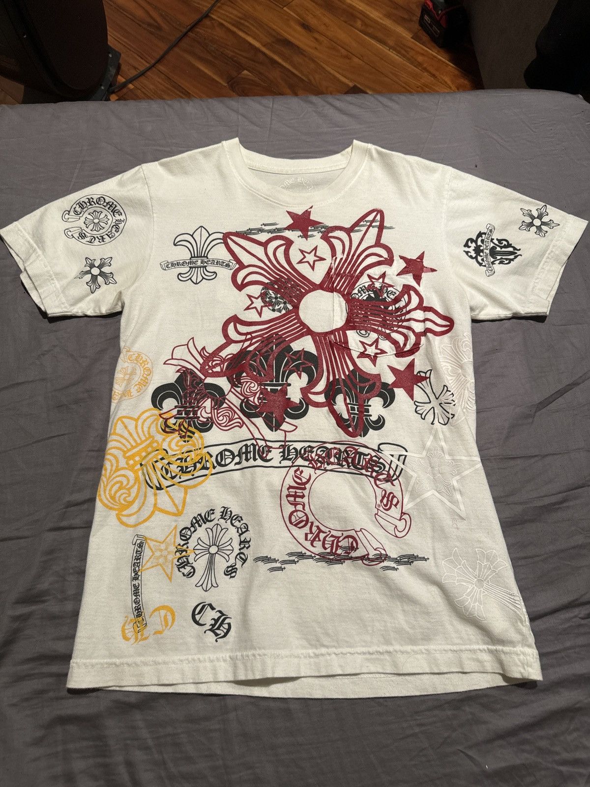 Chrome Hearts Chrome Hearts Friends and Family Logo Explosion Shirt Size S Size US S / EU 44-46 / 1 - 1 Thumbnail