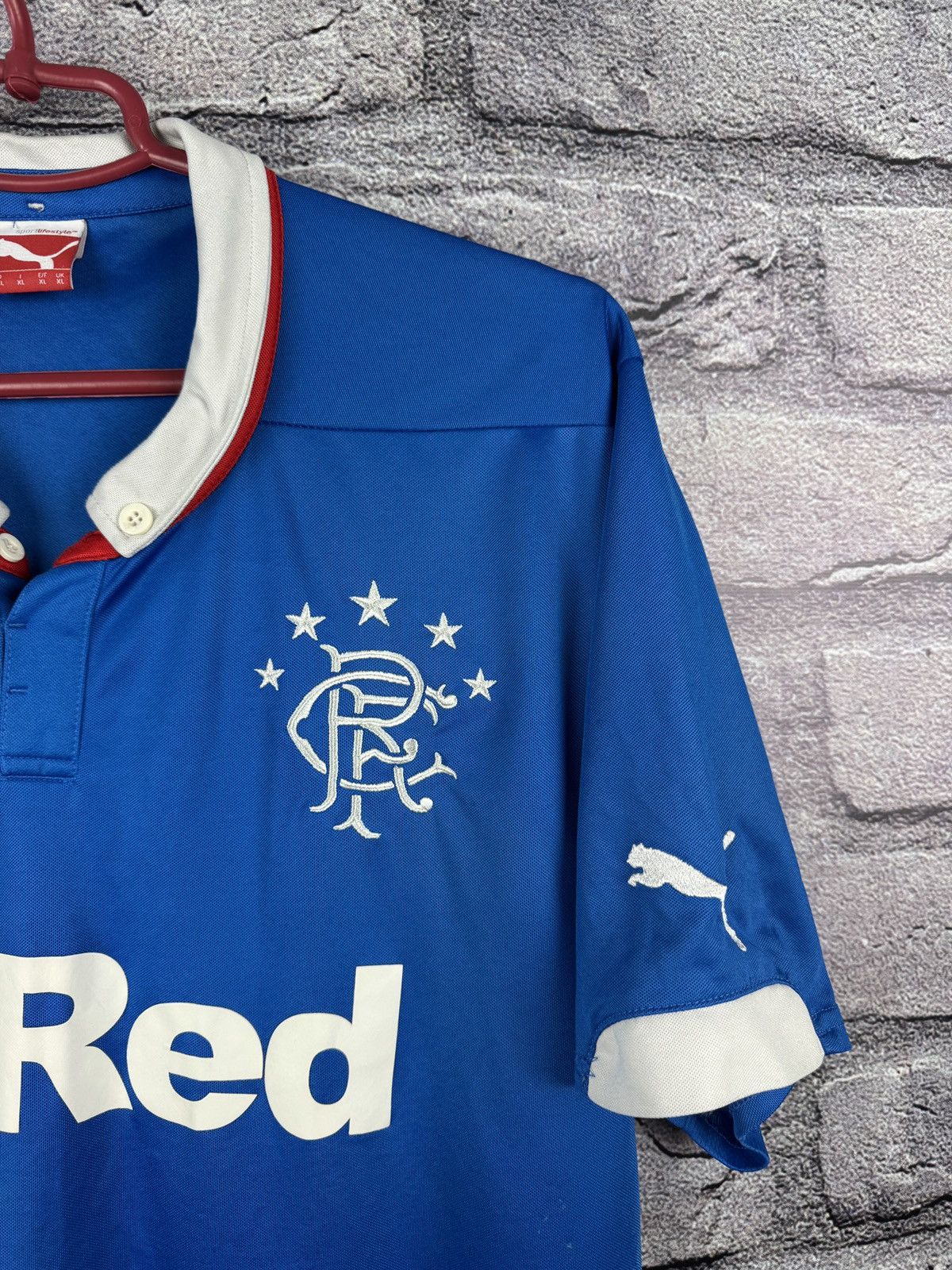 Puma Puma Rangers FC Home Football Jersey Blue Short Sleeve Size US XL / EU 56 / 4 - 2 Thumbnail