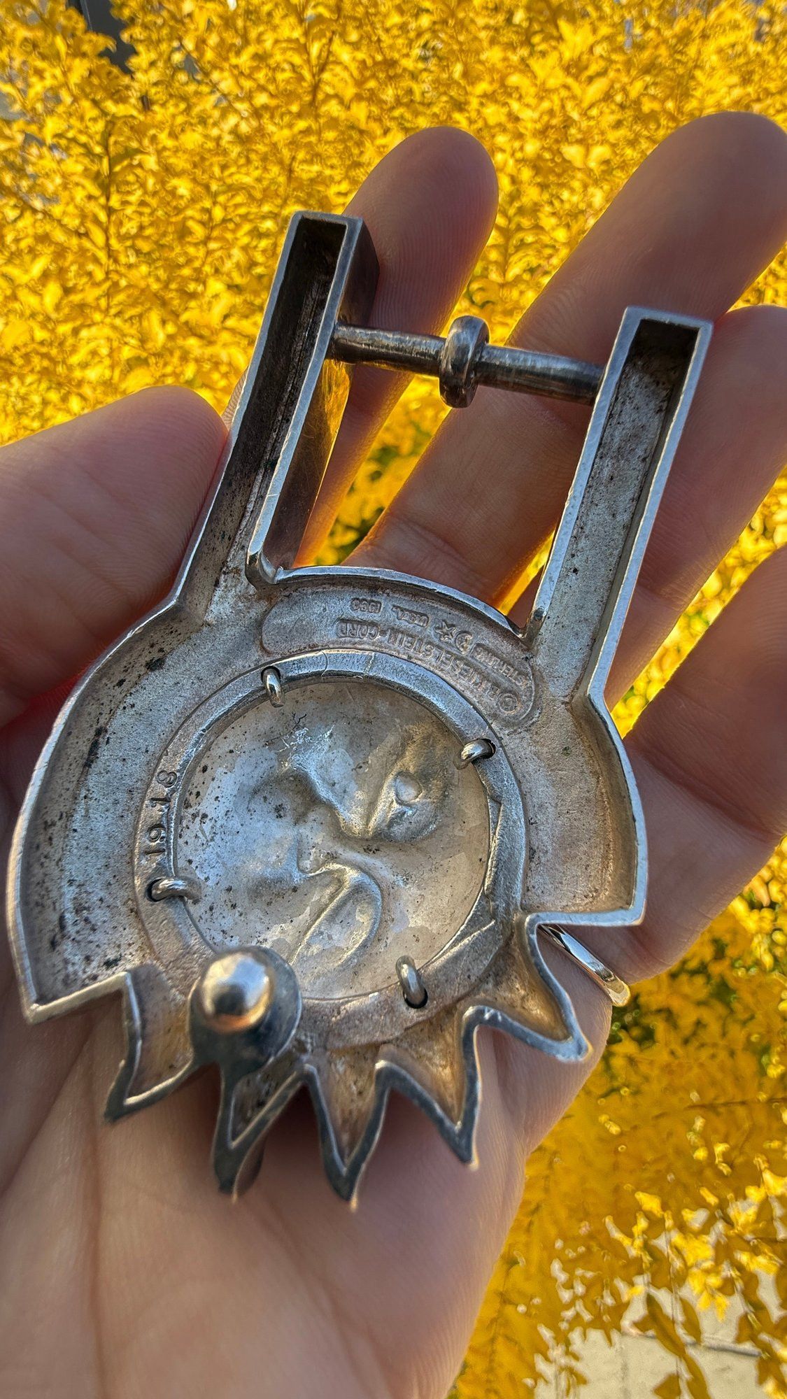 Other Barry Kieselstein-Cord Sterling Silver Sun Face Belt Buckle Size ONE SIZE - 3 Thumbnail
