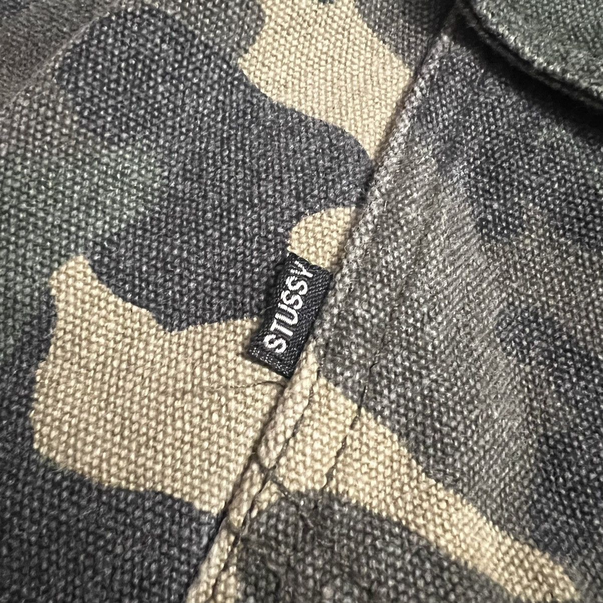 Stussy × Vintage Vintage Stussy Camo Slayer Trucker Jacket Size US L / EU 52-54 / 3 - 14 Thumbnail