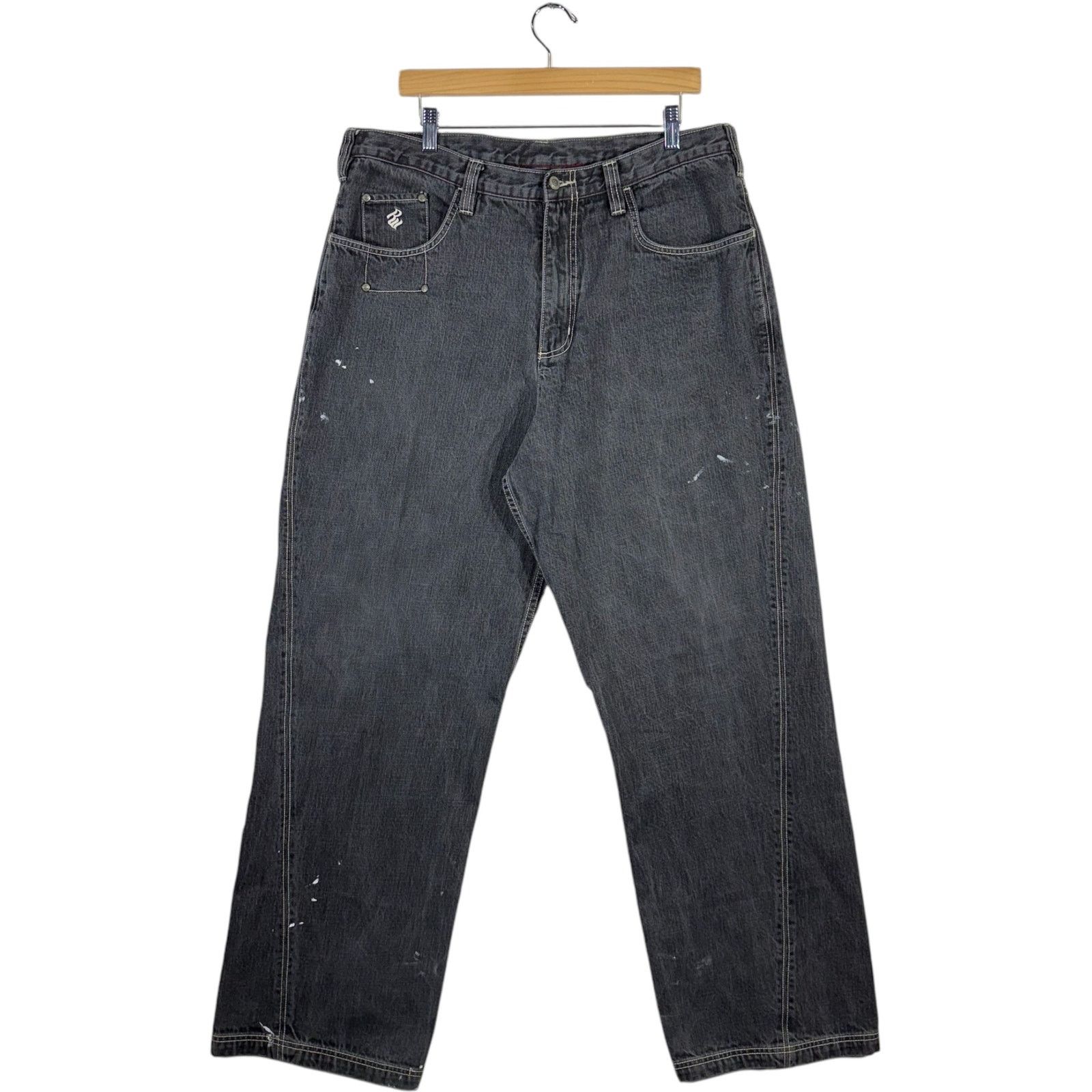 Vintage Vintage Rocawear Straight Leg Denim Jeans 38 x 34 Size US 38 / EU 54 - 1 Thumbnail