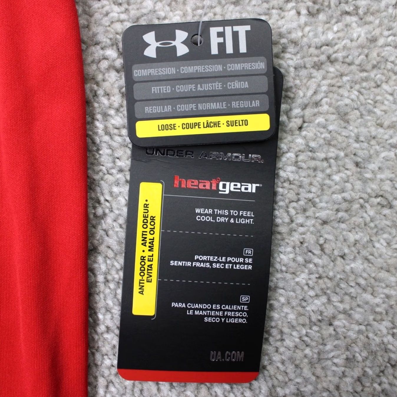 Under Armour Under Armour Shirt Mens XL Red UA HeatGear Loose Fit Short Sleeve Anti-Odor NWT Size US XL / EU 56 / 4 - 4 Thumbnail