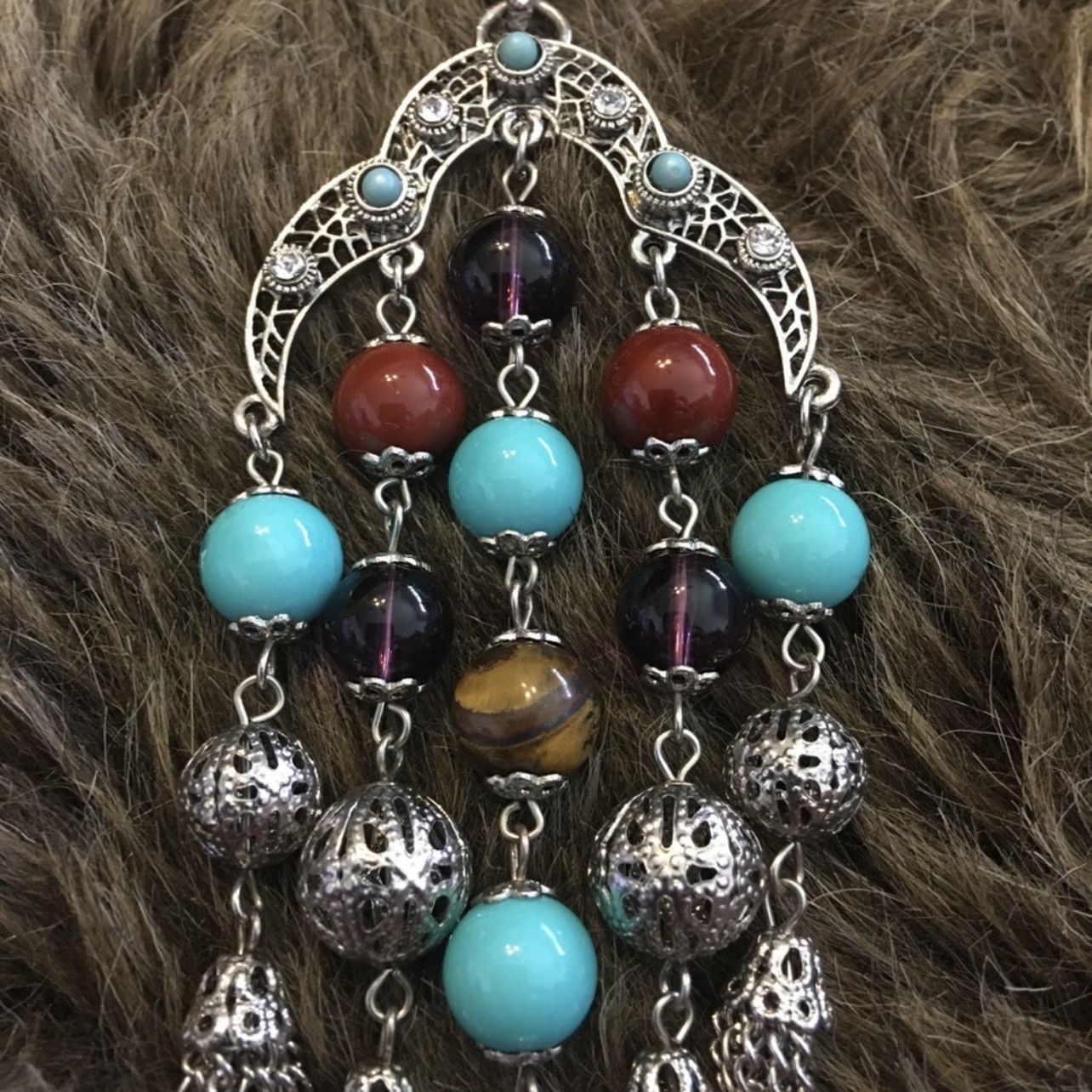 Jewelry R.J. Graziano glass bead tassel chain necklace Size ONE SIZE - 6 Thumbnail