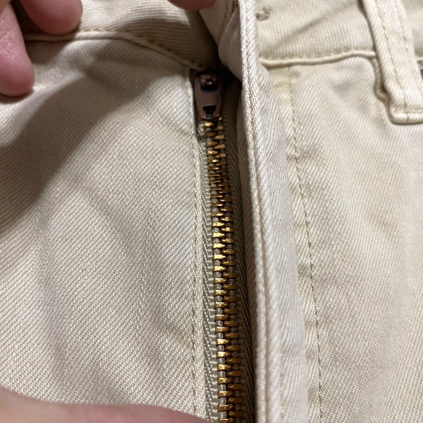 Soft Surroundings Soft Surroundings Jeans Womens 4 Tall Beige Denim Straight Leg Mid Rise City Style Stretch 5-Pocket Womens Jeans Tall Beige 28in Inseam Size 28" / US 6 / IT 42 - 7 Thumbnail