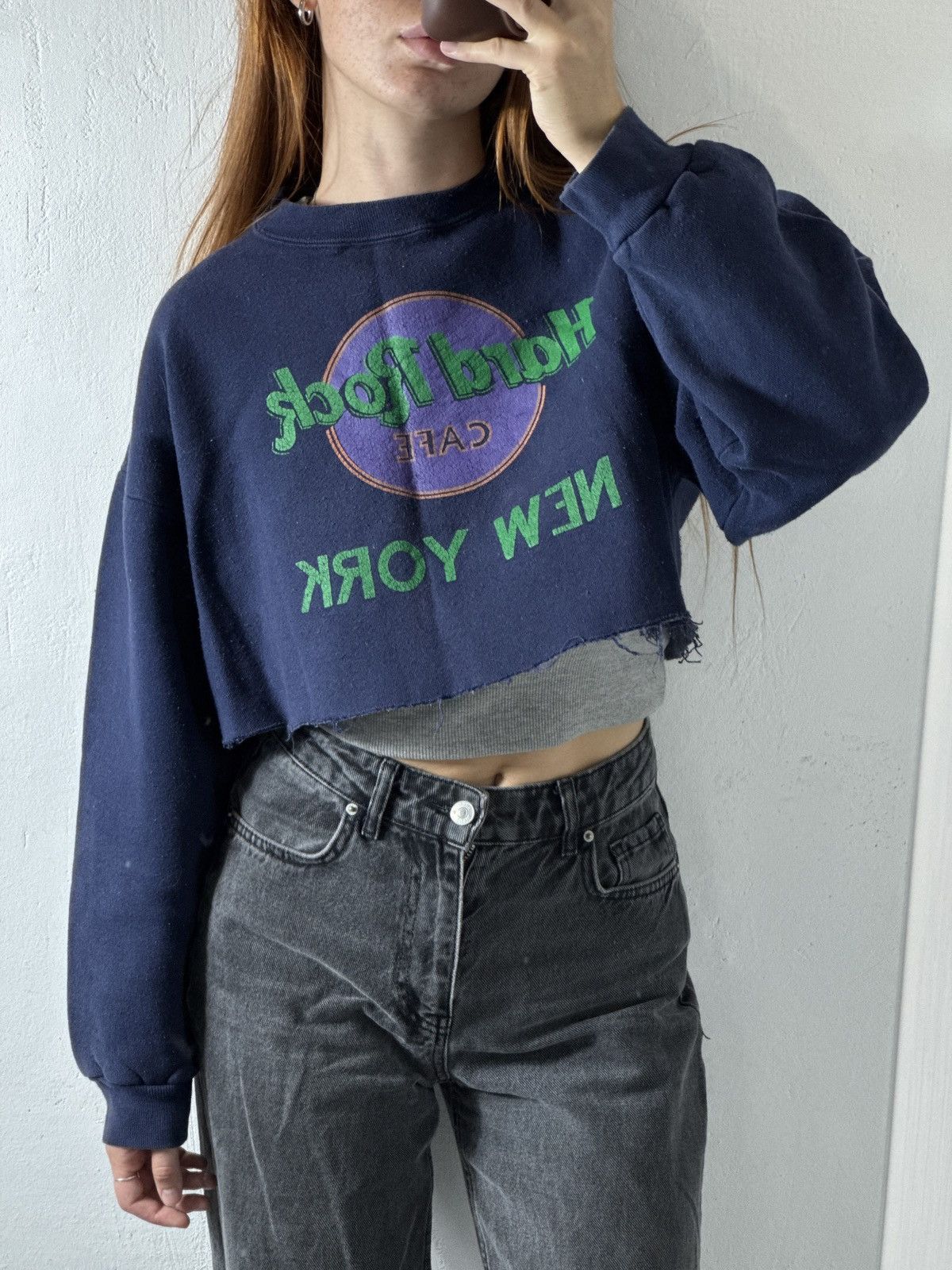 Hard Rock Cafe VINTAGE HARD ROCK RARE CROPPED SWEATSHIRT Size S / US 4 / IT 40 - 4 Thumbnail