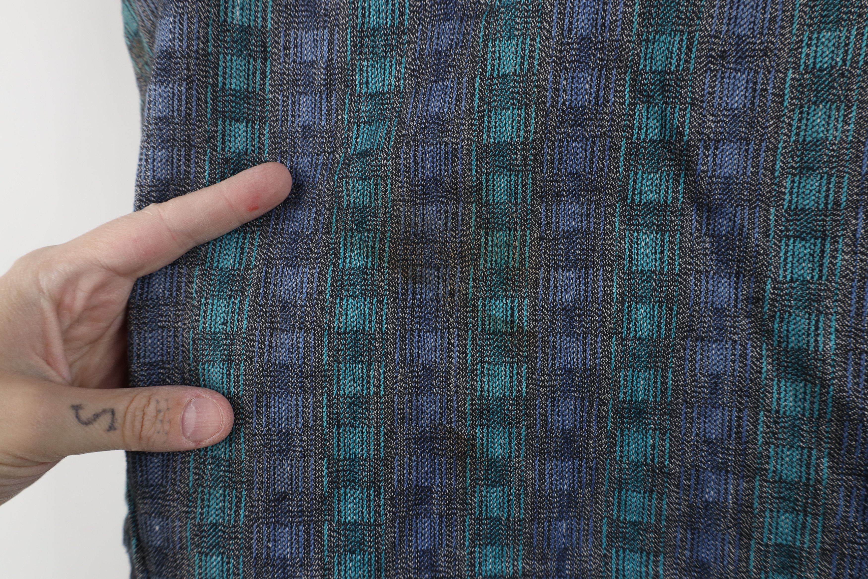 Vintage Vintage 90s Streetwear Madras Cotton Knit Button Shirt Size US M / EU 48-50 / 2 - 8 Thumbnail