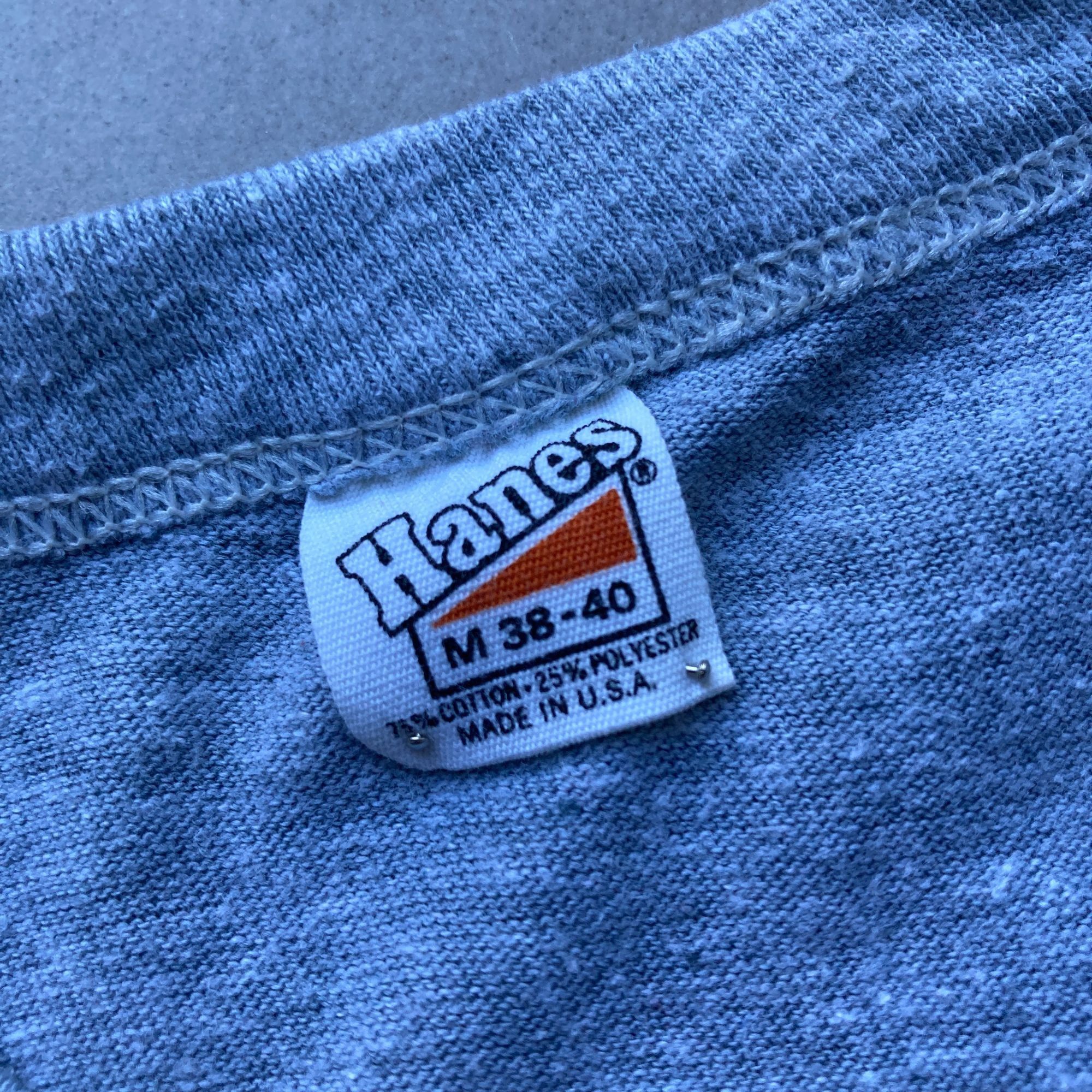 Hanes Rick Wakeman 1984 Vintage Tee Hanes M38-40 Single Stitch Gra Size US M / EU 48-50 / 2 - 4 Thumbnail