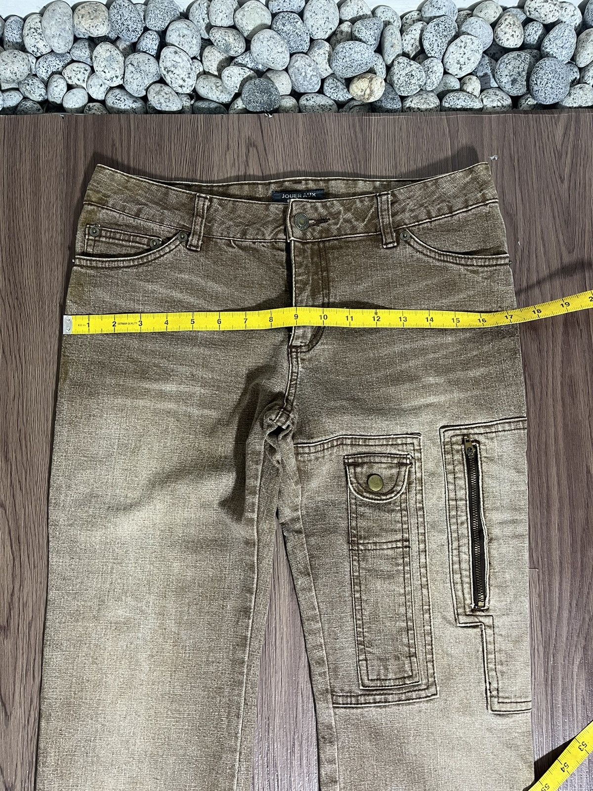 If Six Was Nine × Japanese Brand × Vintage Jouer Aux Echecs flare mudwash jeans rare design Size US 31 - 15 Thumbnail
