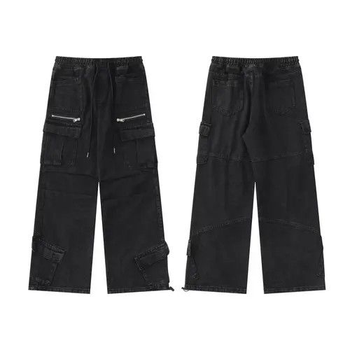 Cruwelf flared distressed hiphop baggy cargo pants Size US 30 / EU 46 - 3 Thumbnail