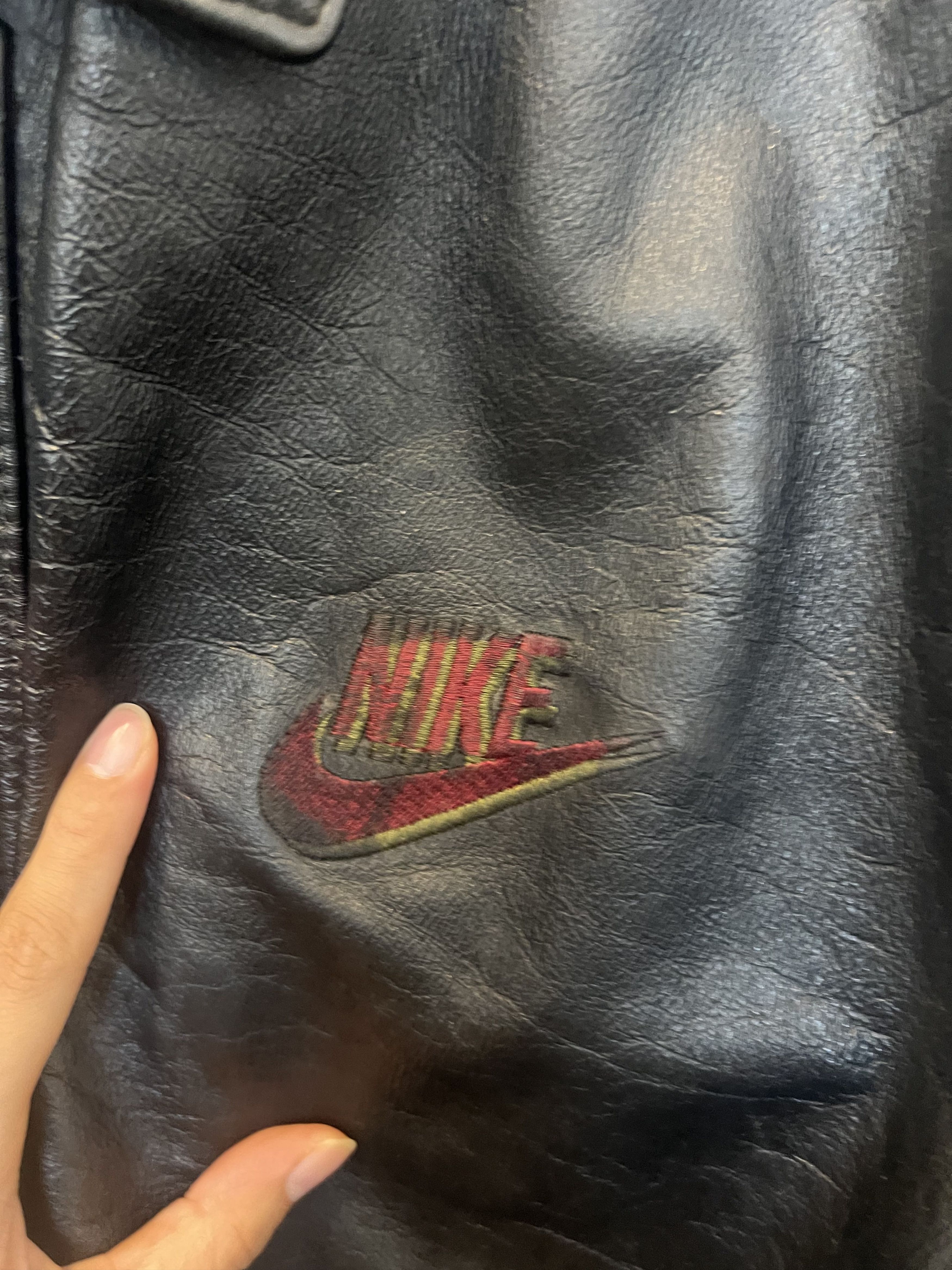 Nike 90s Nike 20thAnniversaryBasketball Leather jacket LimitedEd. Size US L / EU 52-54 / 3 - 6 Thumbnail