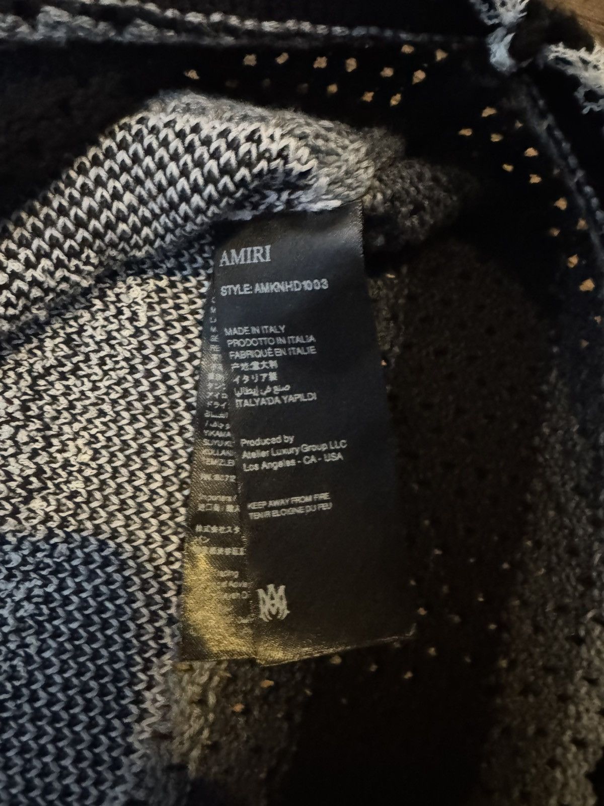 Amiri Amiri Striped Knitted Hoodie Size US M / EU 48-50 / 2 - 5 Thumbnail