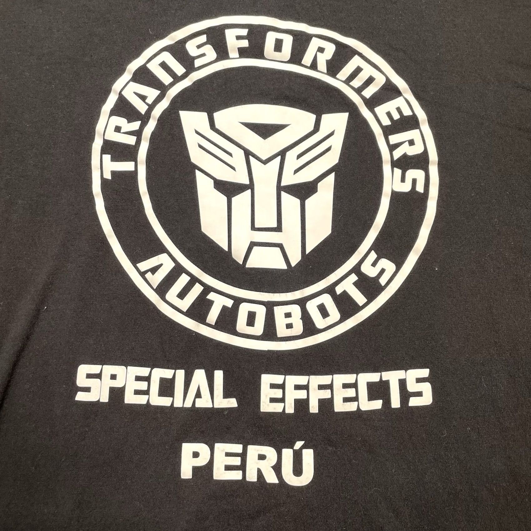 Vintage Transformers Shirt Men XL Black Cast Crew Special Effects Peru Autobots Mens XL Shirt Size US XL / EU 56 / 4 - 2 Thumbnail