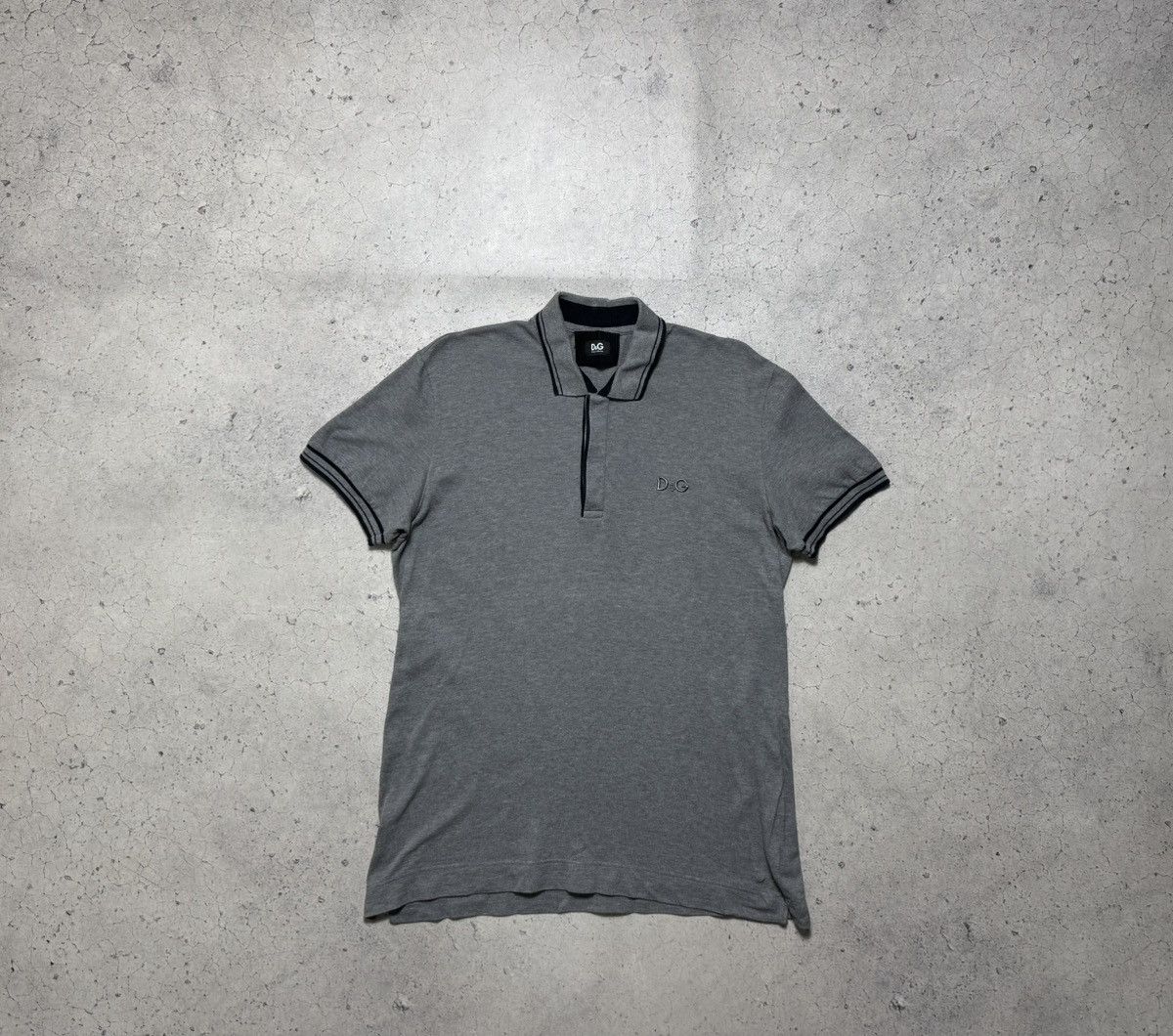 Dolce & Gabbana Dolce & Gabbana DG Luxury Polo Shirt Size 50 Grey Size US M / EU 48-50 / 2 - 1 Thumbnail