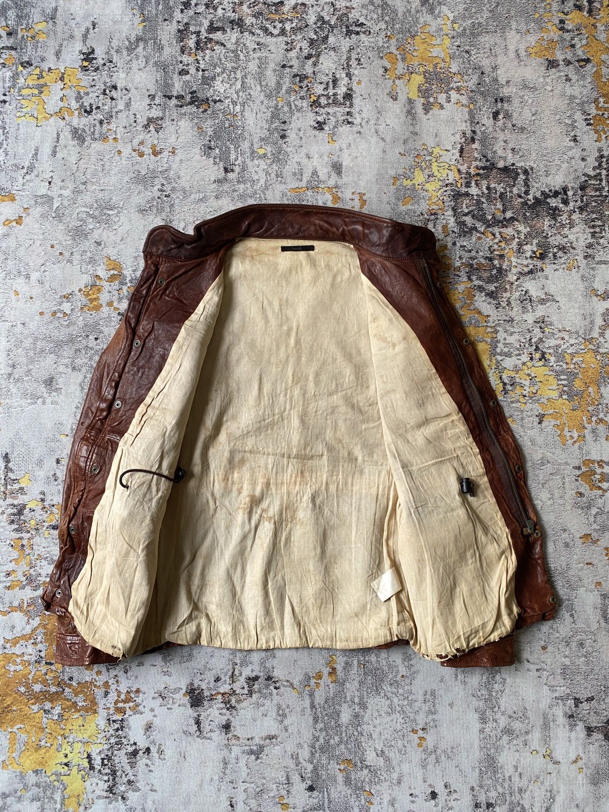 Leather Unlimited Japan Multipocket Patina Sheep Leather Jacket Size US M / EU 48-50 / 2 - 7 Thumbnail