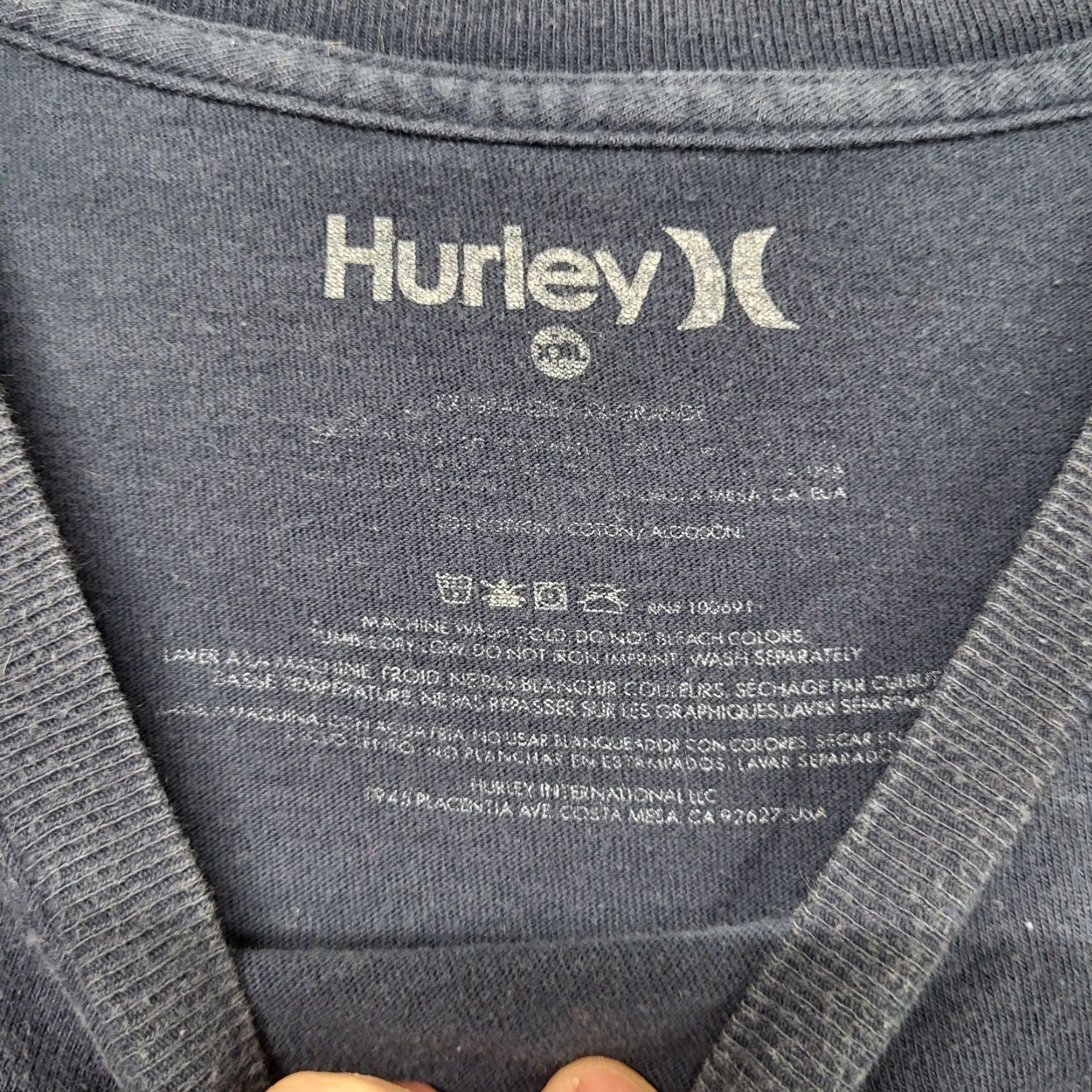 Hurley Hurley Surf Co. TShirt Men XXL Blue Short Sleeve Skater Surfer EUC Size US XXL / EU 58 / 5 - 3 Thumbnail