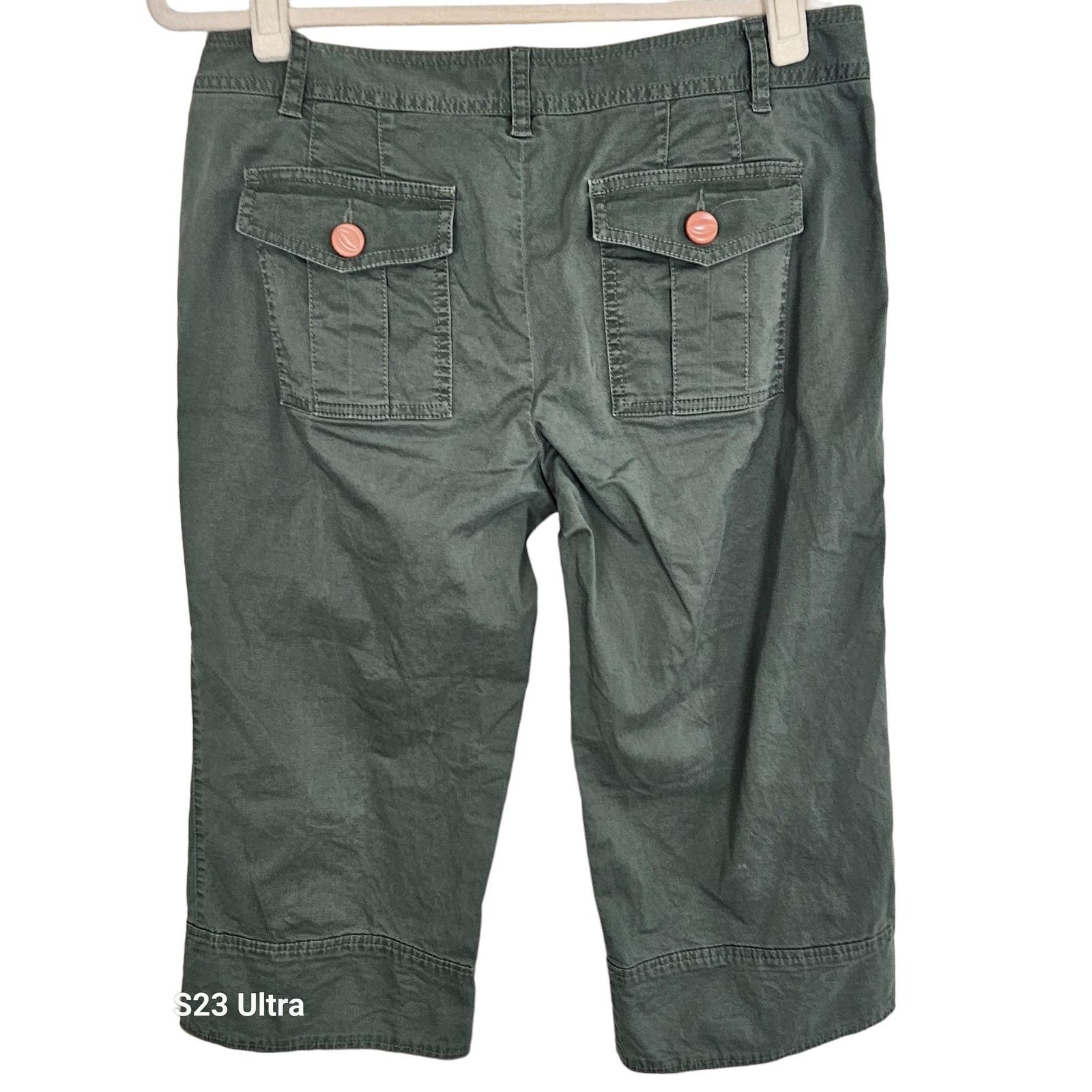 Marc by Marc Jacobs Marc Jacob Womens Olive Green Capri Pants Size 8 Designer Size 30" / US 8 / IT 44 - 6 Thumbnail
