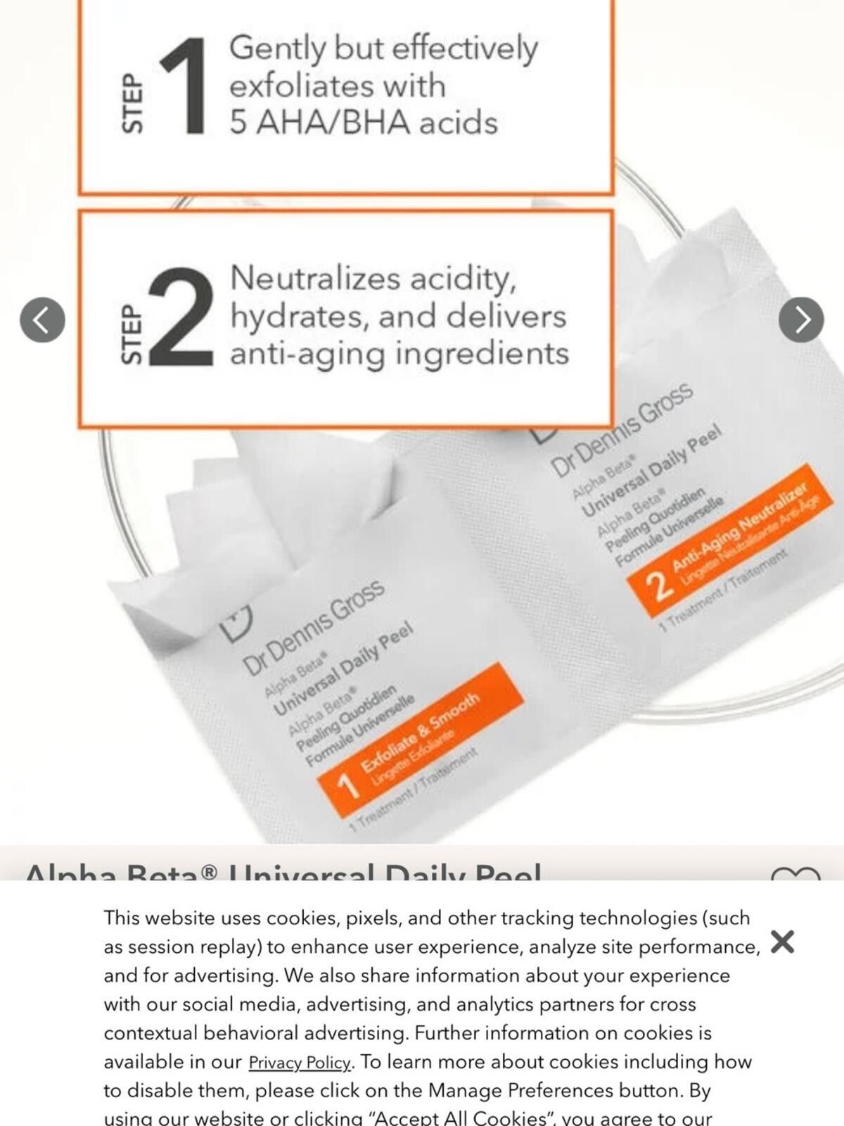 Other Dr Dennis Gross / Alpha Beta Universal Daily Peel 5pk Size ONE SIZE - 4 Thumbnail