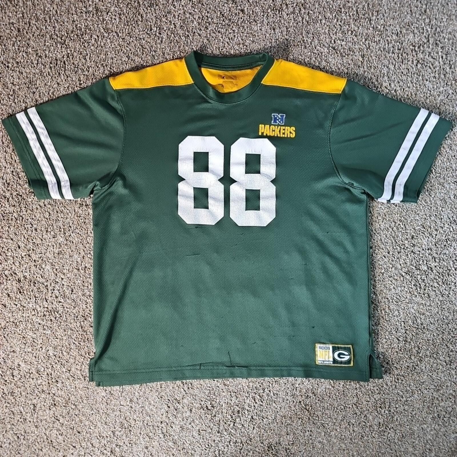 Majestic Majestic Green Bay Packers 88 Jermichael Finley Jersey Shirt Size ONE SIZE - 1 Thumbnail