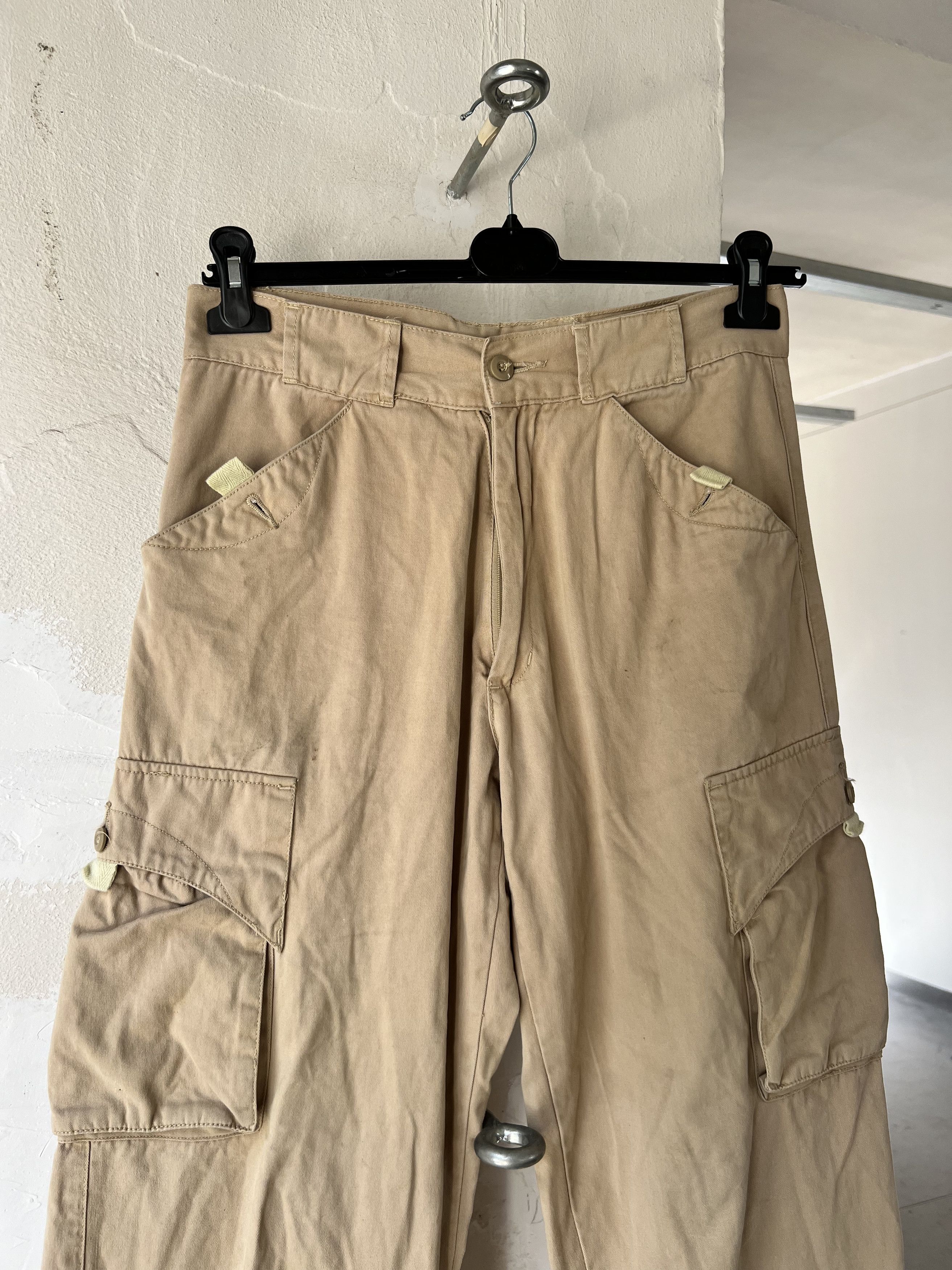 Other Asymmetric Vintage Baggie Cargo Pants 1980s Size US 32 / EU 48 - 2 Thumbnail