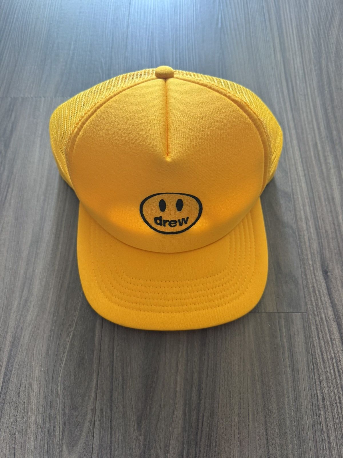 Drew House Yellow Mesh Trucker Hat Snapback Justin Bieber