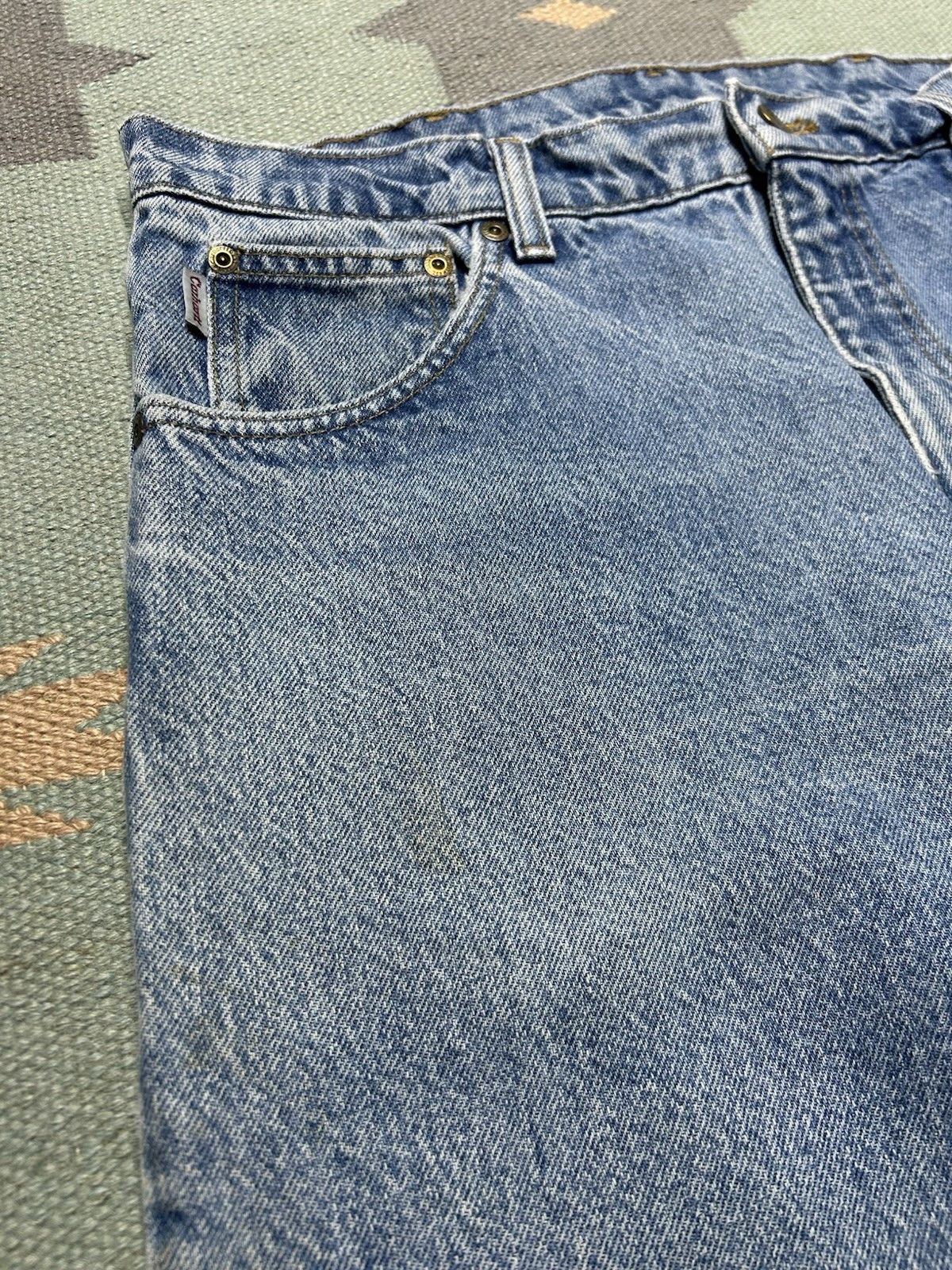 Vintage Vtg Carhartt jeans loose relaxed tapered B17 skater 34x31 Size US 34 / EU 50 - 5 Thumbnail