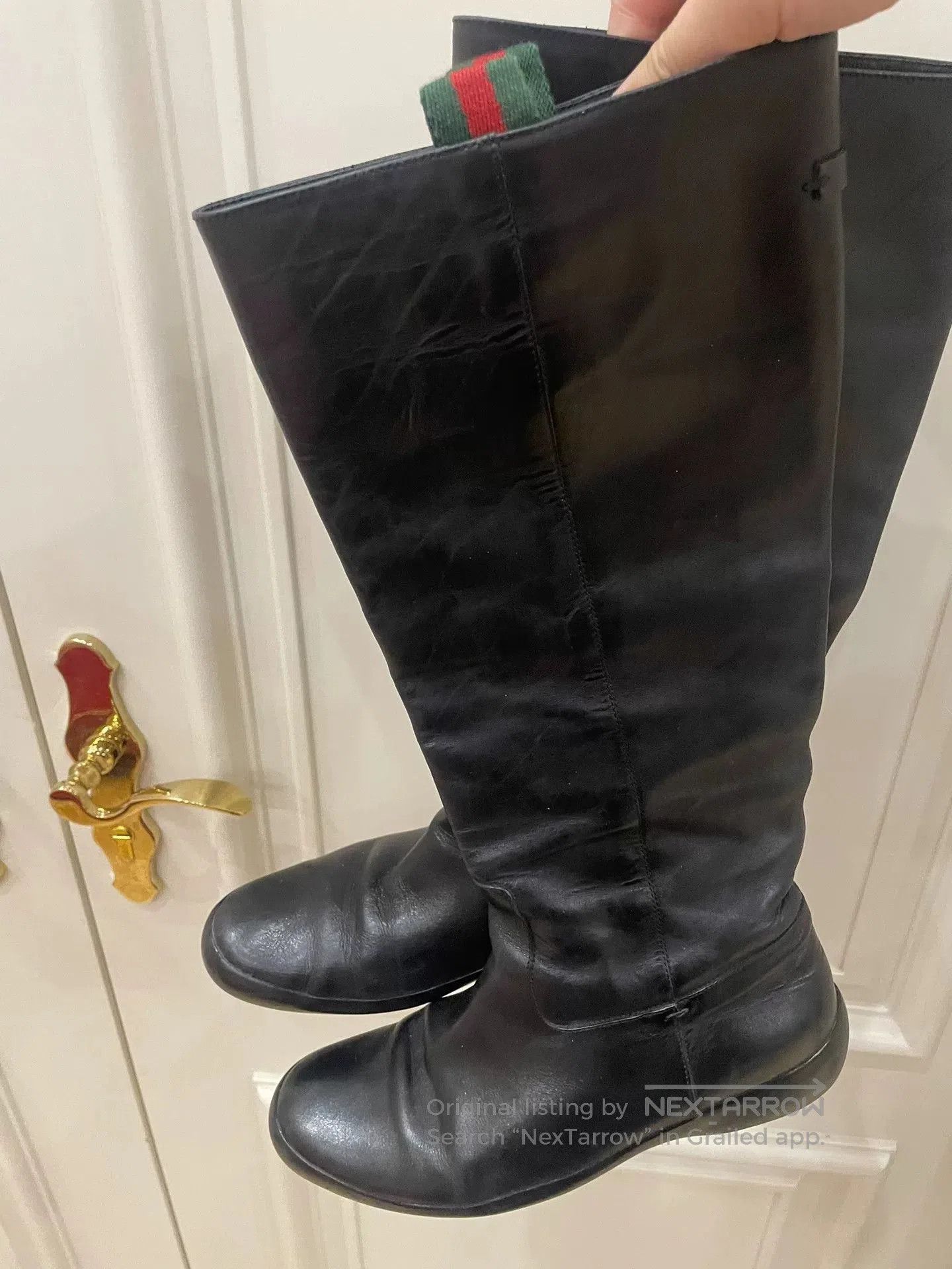 Gucci Gucci Black Leather Boots Size 37. Size US 6 / IT 36 - 6 Thumbnail