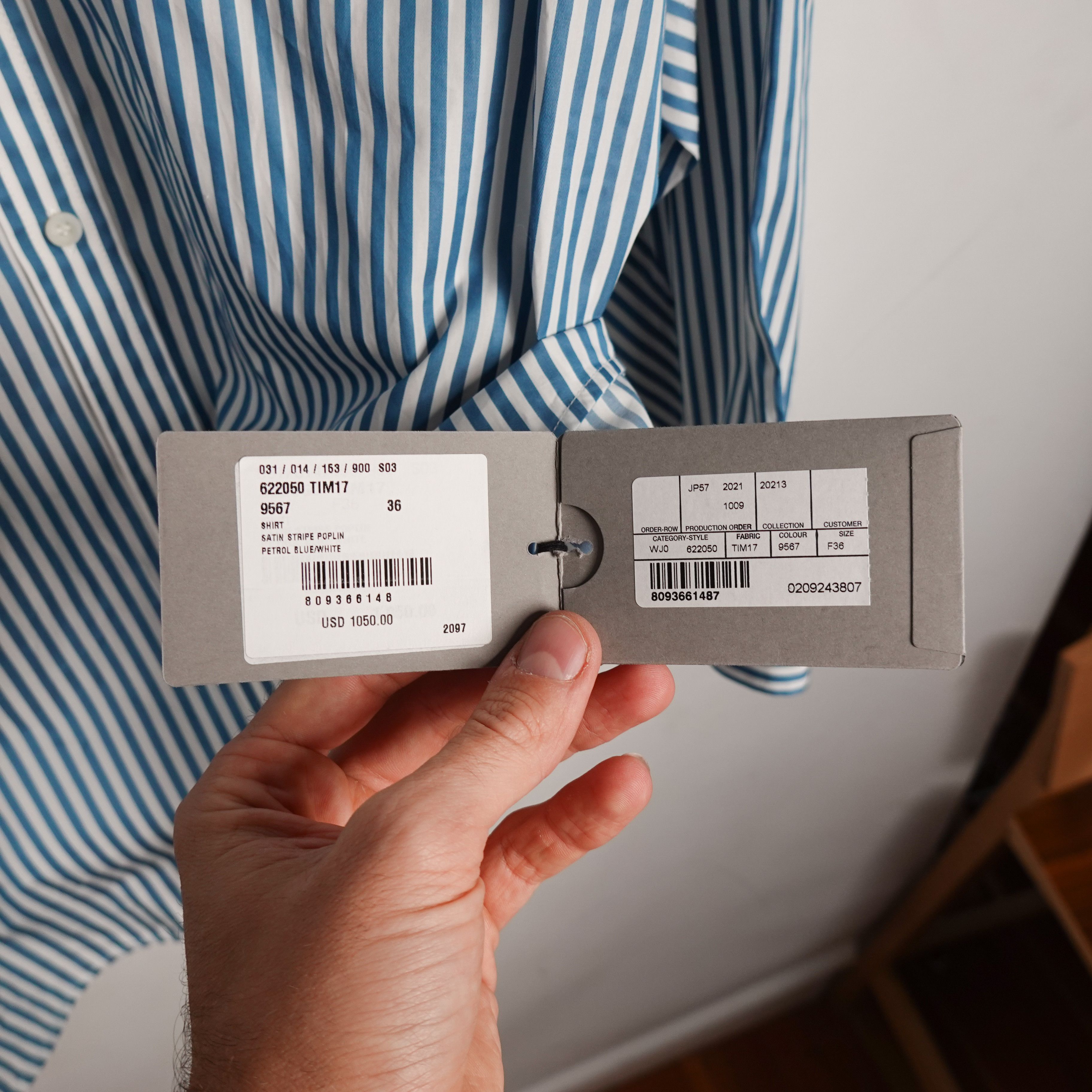 Balenciaga Balenciaga Spellout Satin Oversized Striped Button Up Size US XL / EU 56 / 4 - 5 Thumbnail