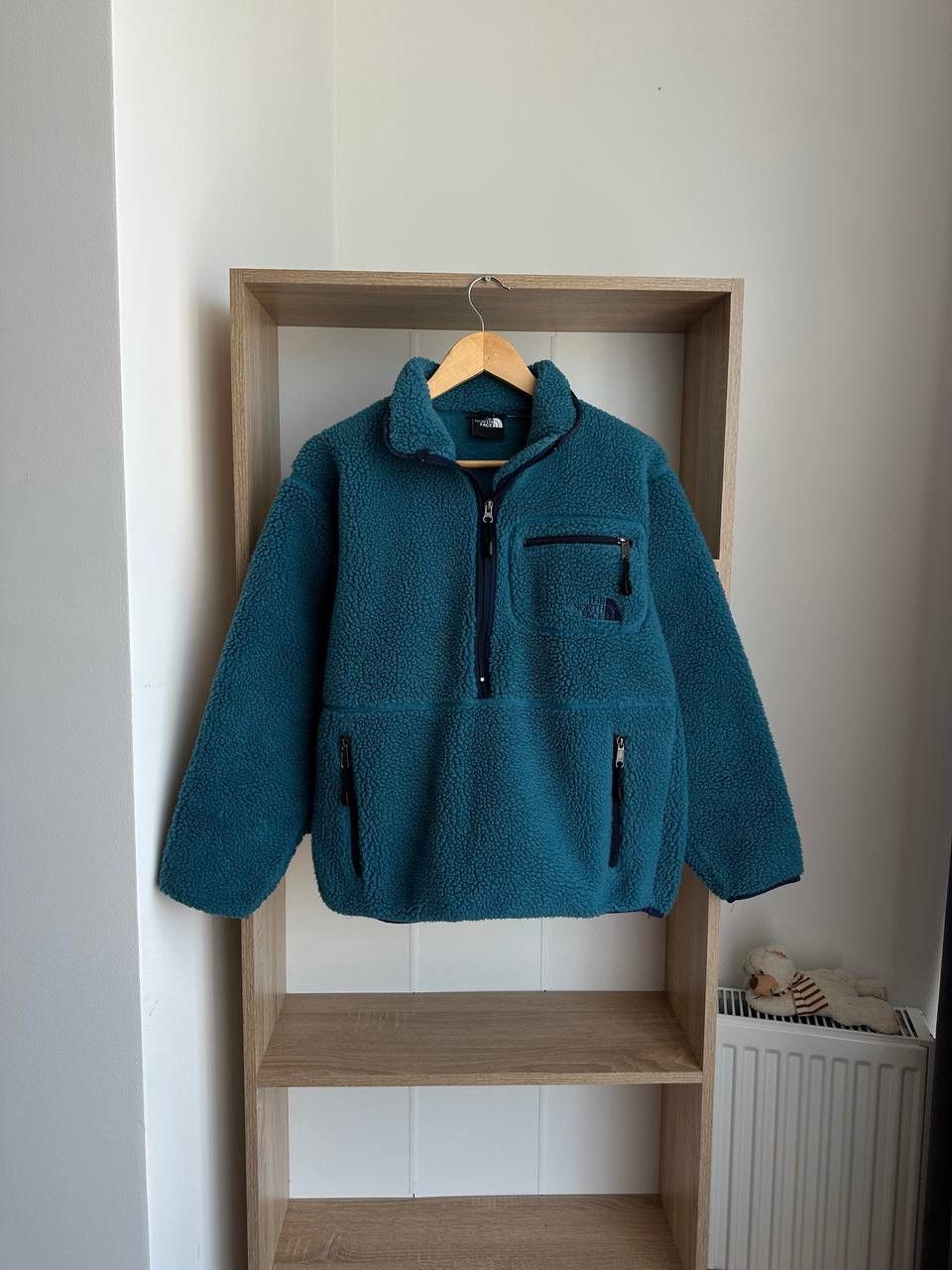 The North Face × Vintage Vintage The North Face Fleece Blue Big Logo Jacket Size US S / EU 44-46 / 1 - 5 Thumbnail