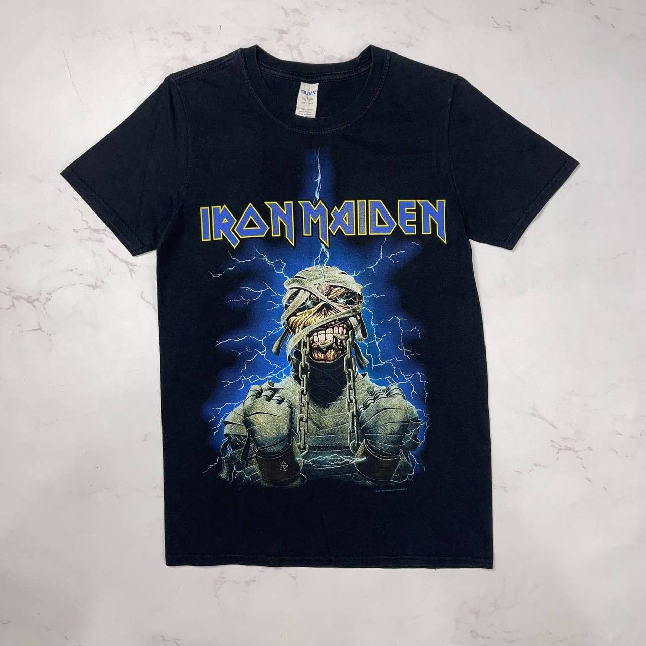 Vintage vintage x band tee Cotton Iron Maiden T Shirt Gildan Sz S Size US S / EU 44-46 / 1 - 1 Thumbnail