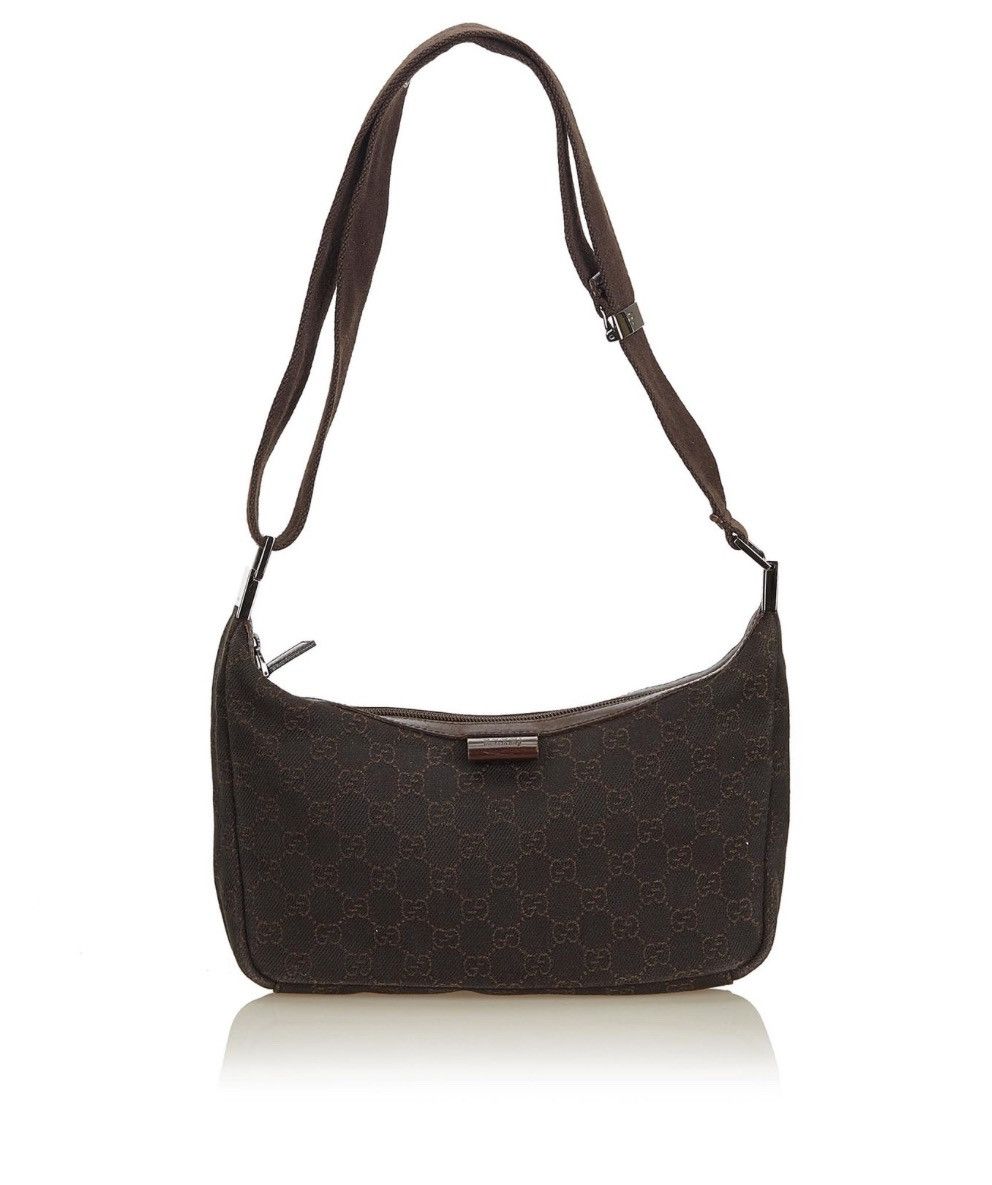 Gucci Authentic Guccissima Jacquard Shoulder Bag Black Size ONE SIZE - 2 Thumbnail