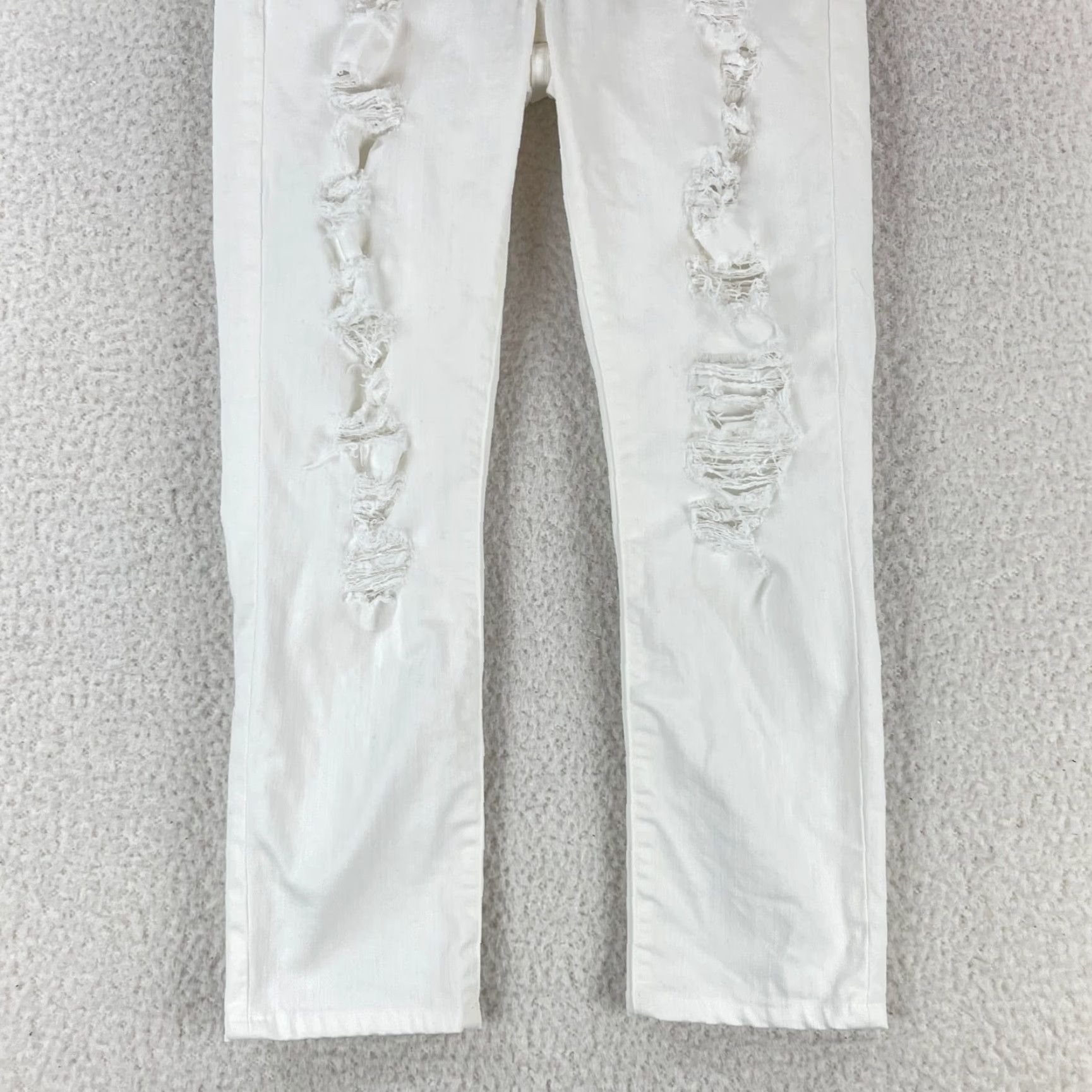 Vintage Current/Elliott The Fling Cropped Jeans Womens Size 26 White Mid-Rise Jeans Size 26" / US 2 / IT 38 - 3 Thumbnail